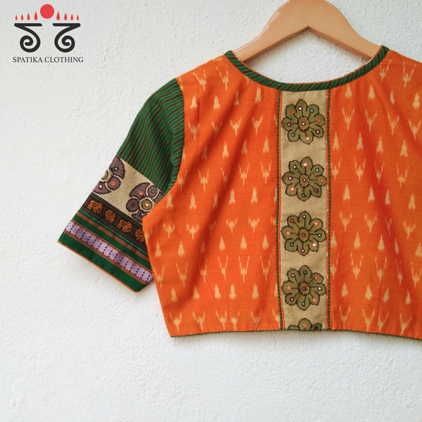 The Ikat - Pen Kalamkari Blouse