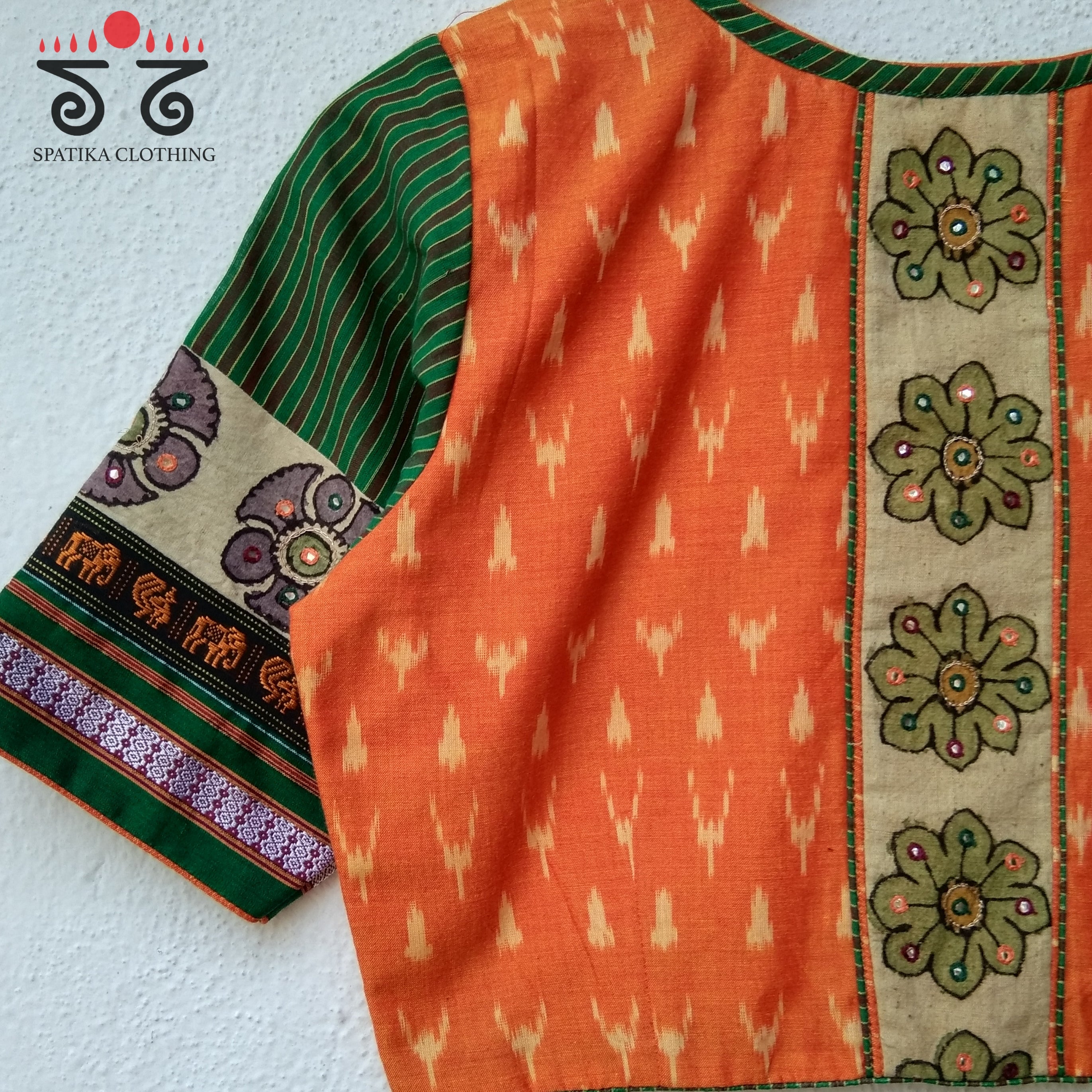 The Ikat - Pen Kalamkari Blouse