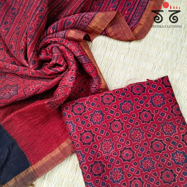 Ajrak Linen - Fabric Set Of 2