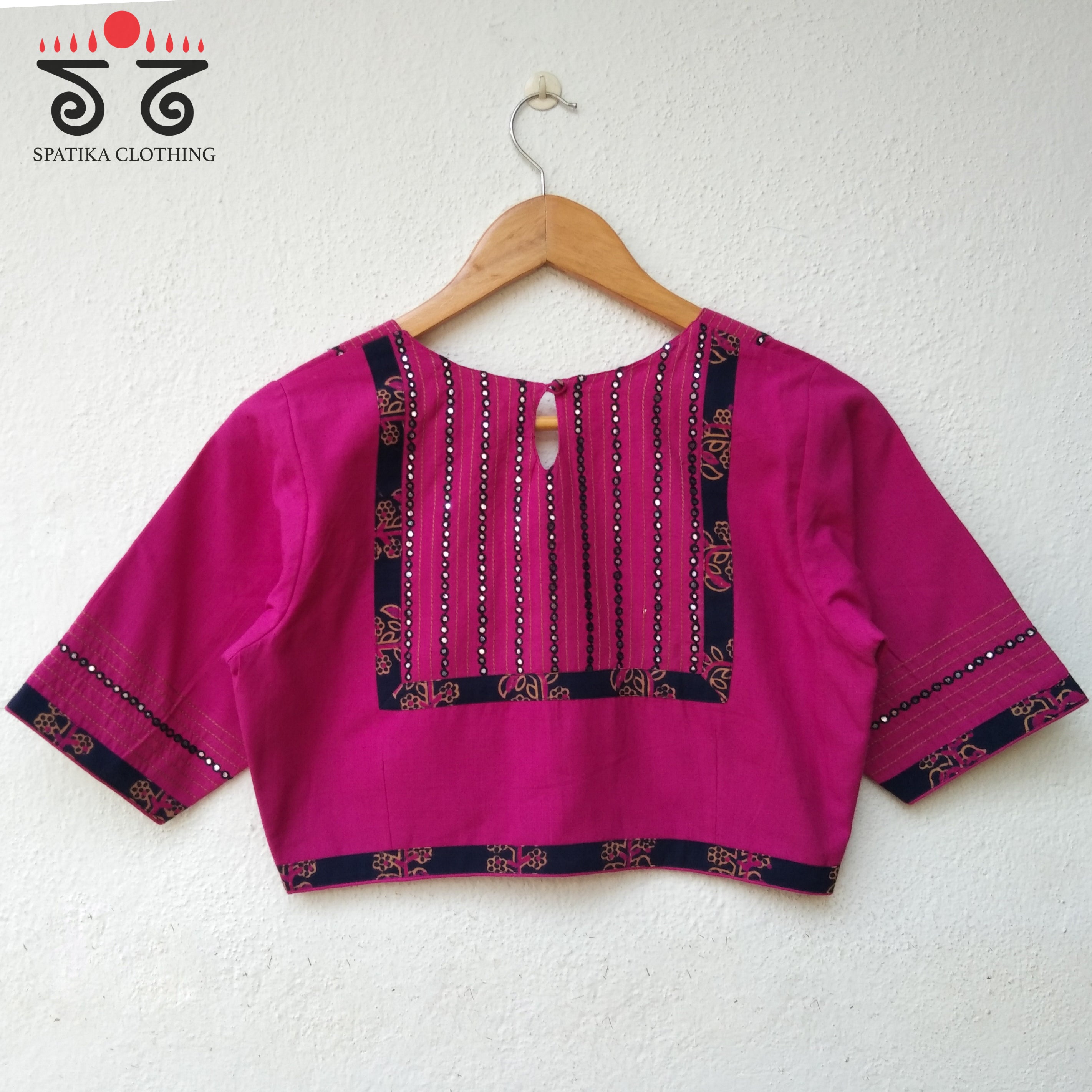 Mirror Work - Hand Embroidered Blouse