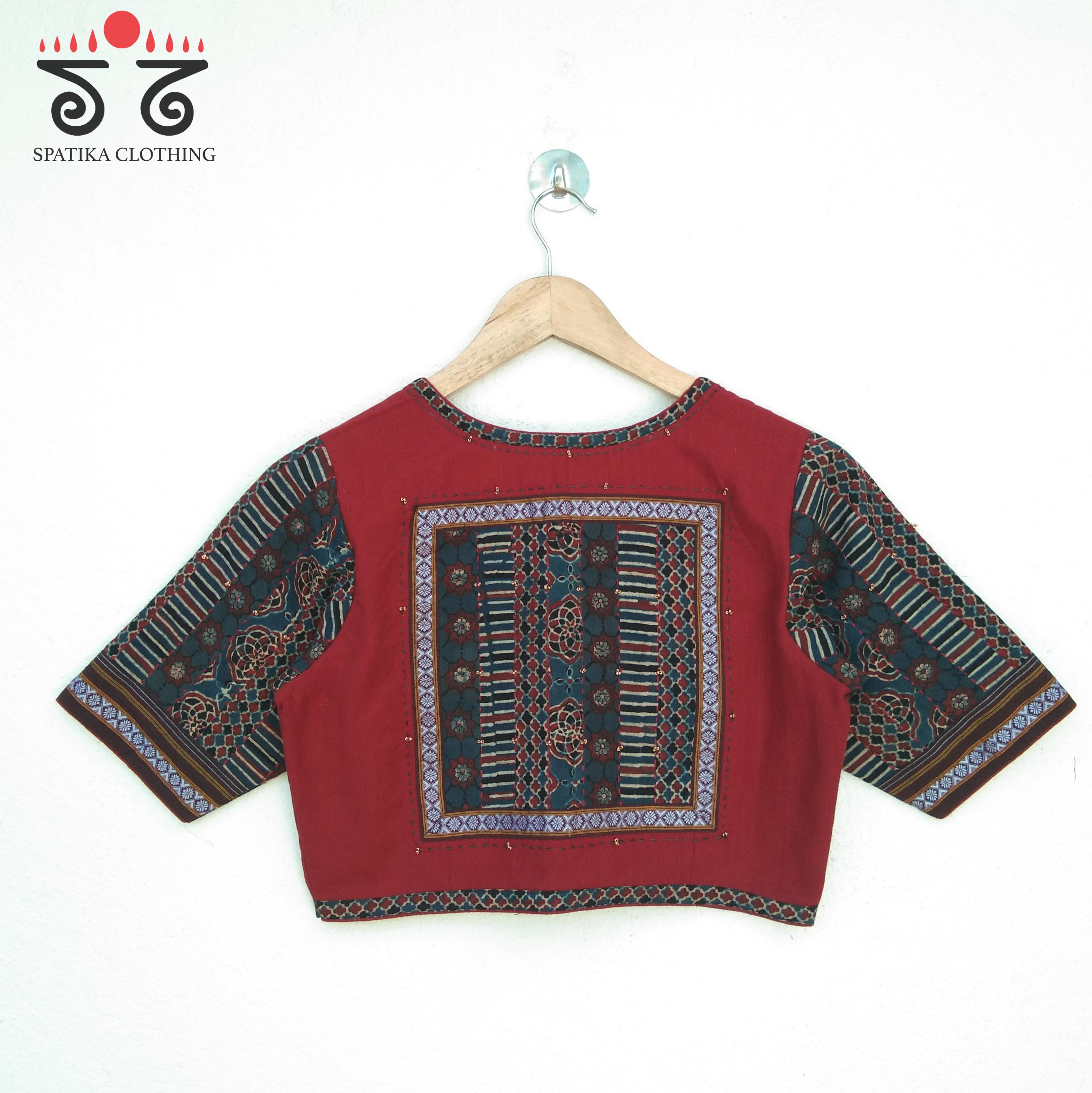 The Ajrak Patchwork Blouse