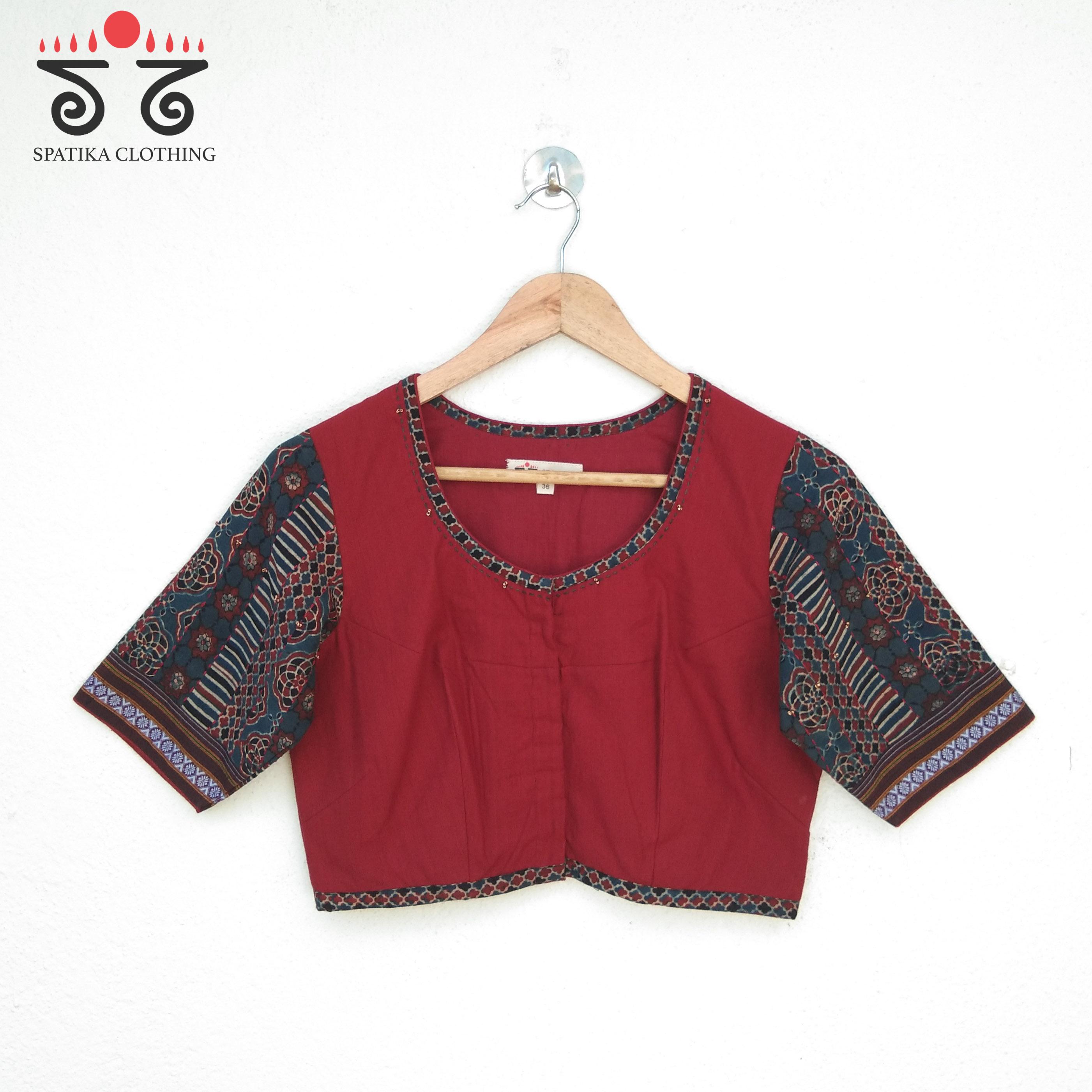 The Ajrak Patchwork Blouse