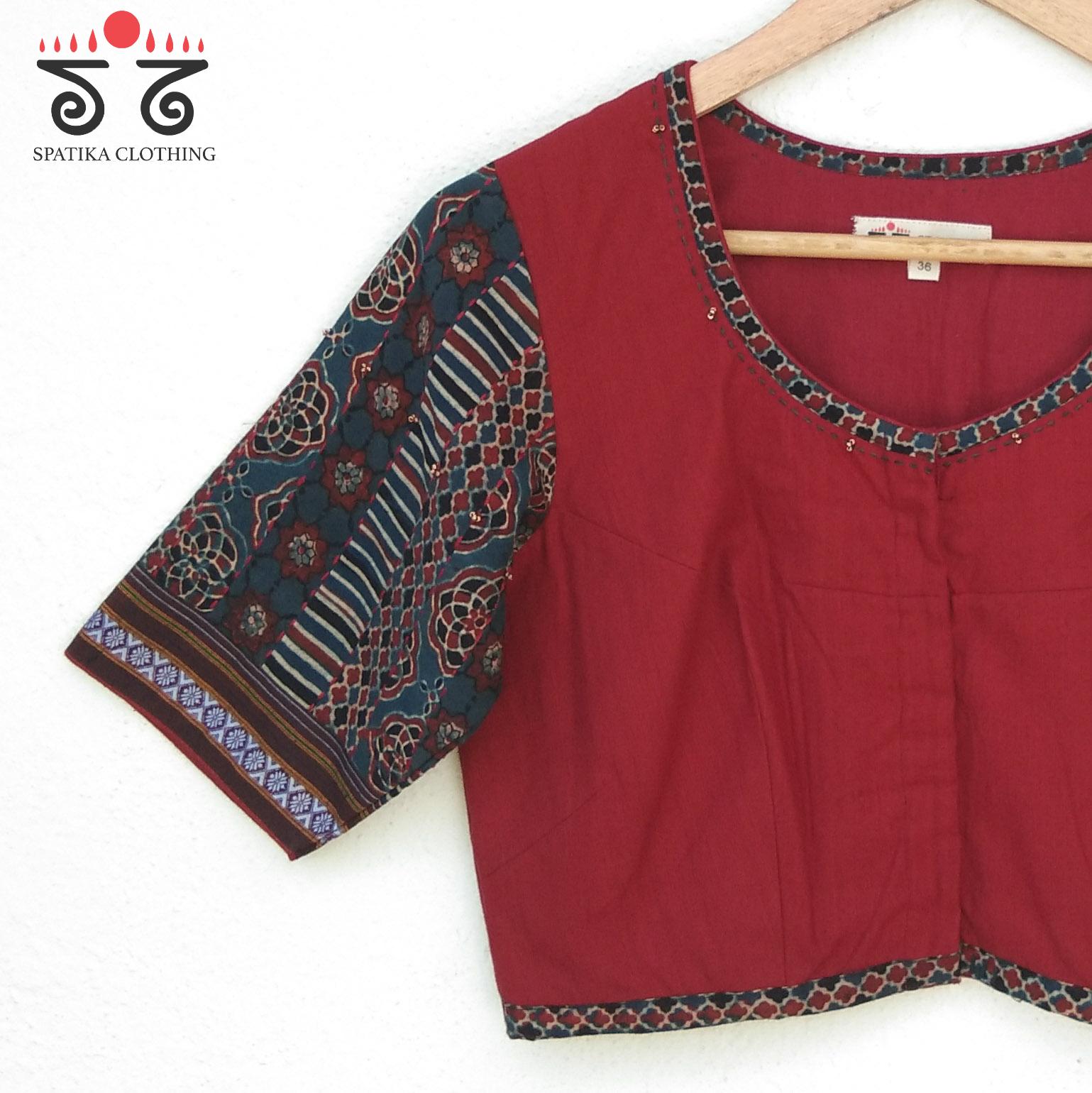The Ajrak Patchwork Blouse