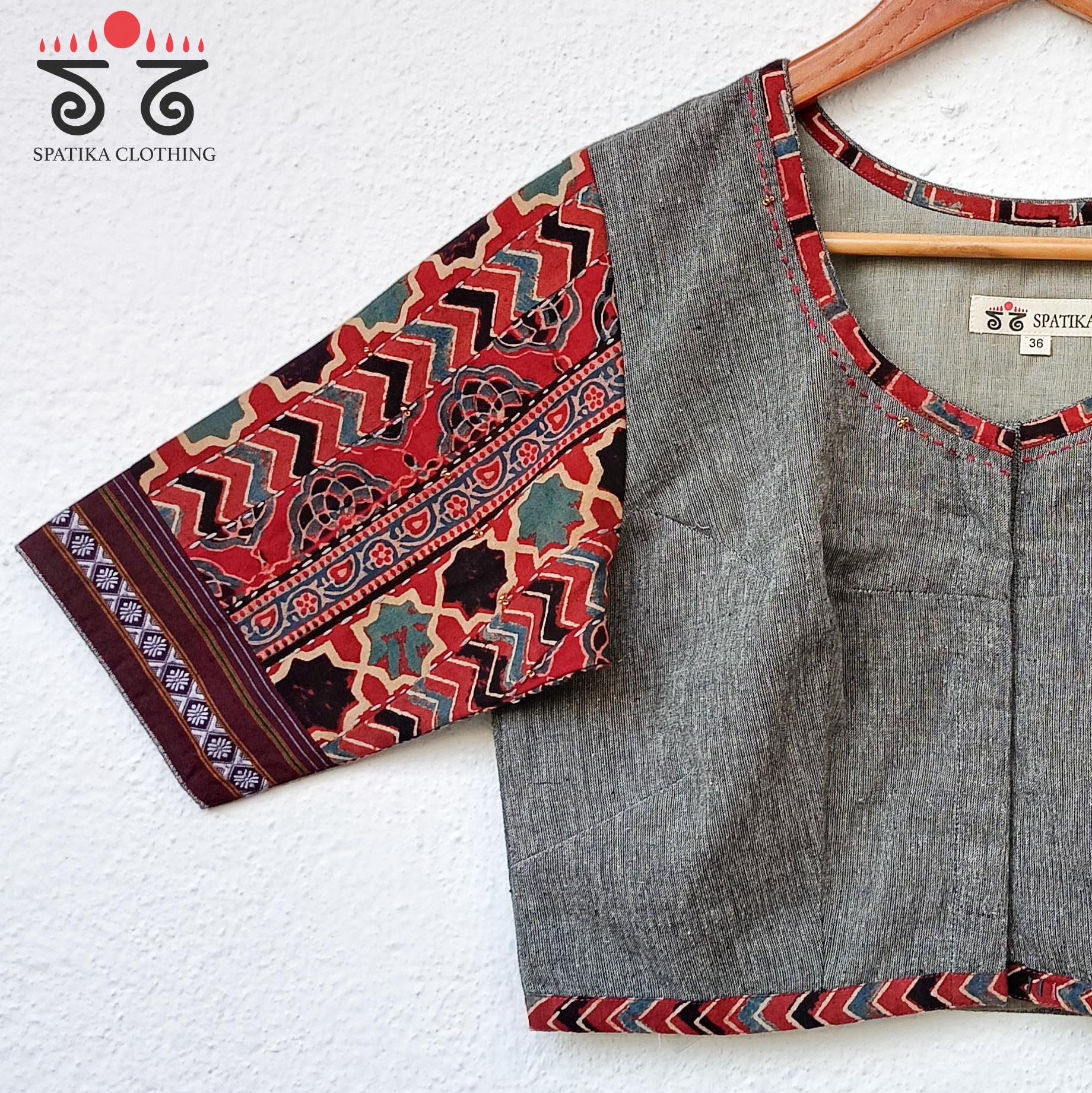The Ajrak Patchwork Blouse