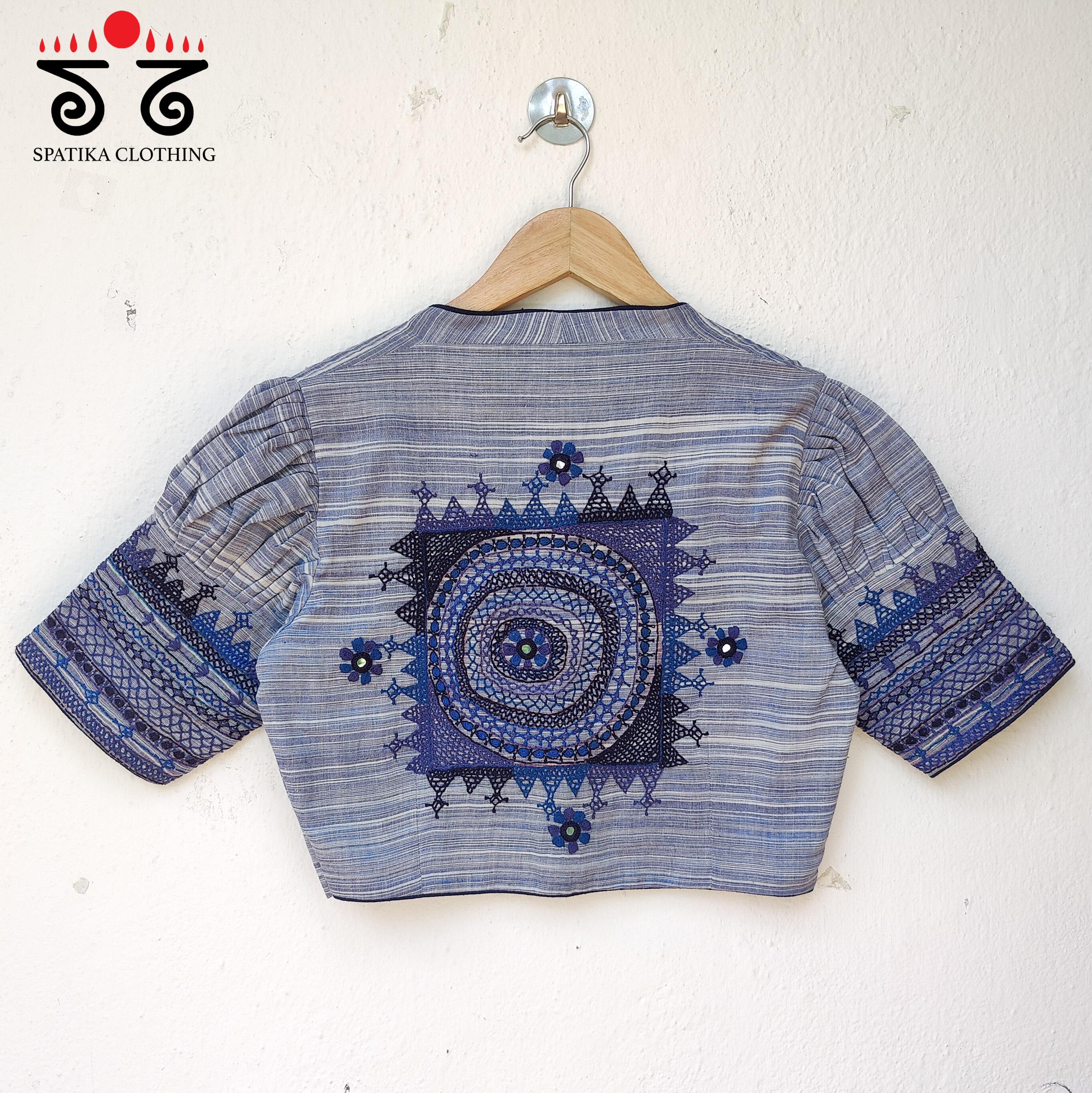 The Puff Sleeved Lambani blouse
