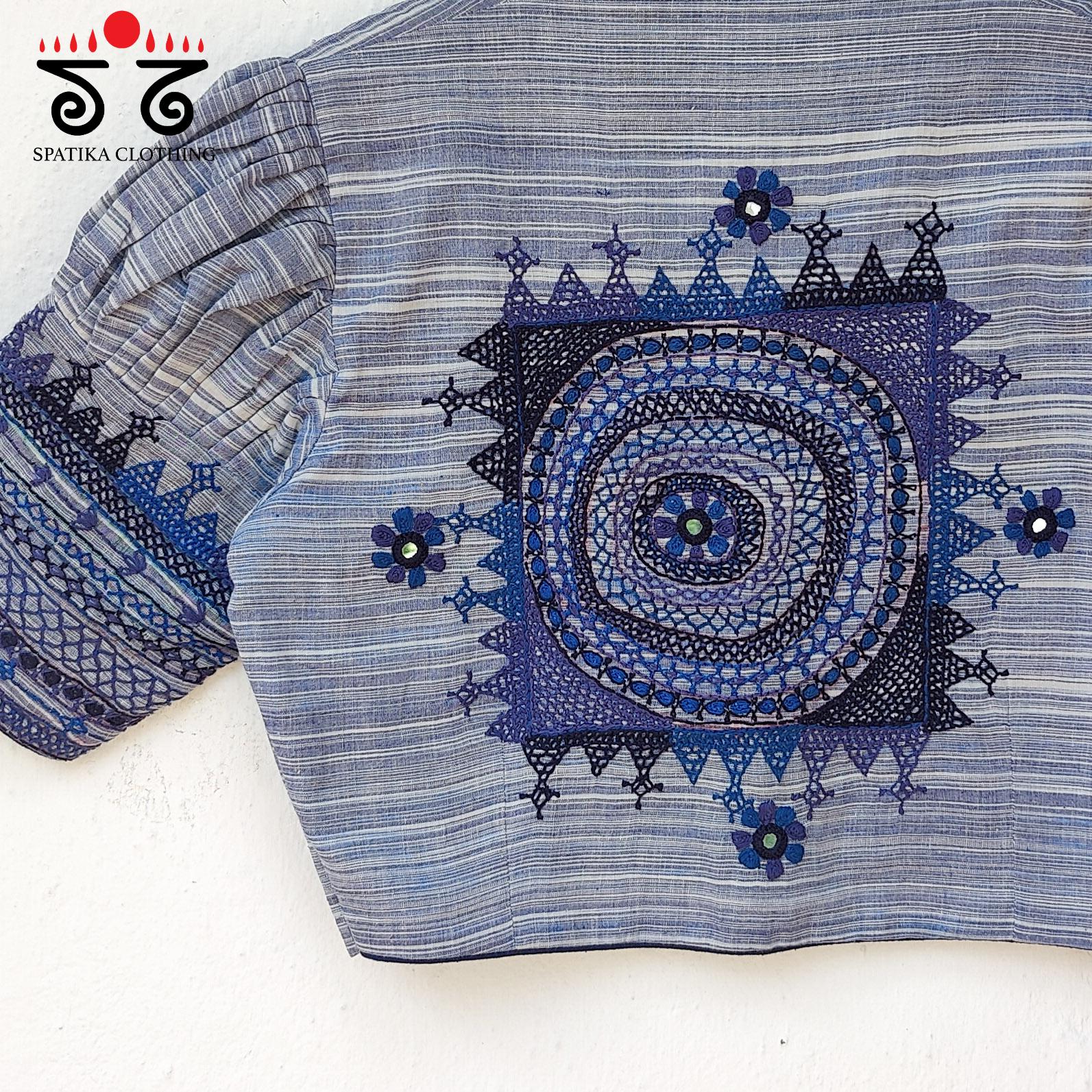 The Puff Sleeved Lambani blouse