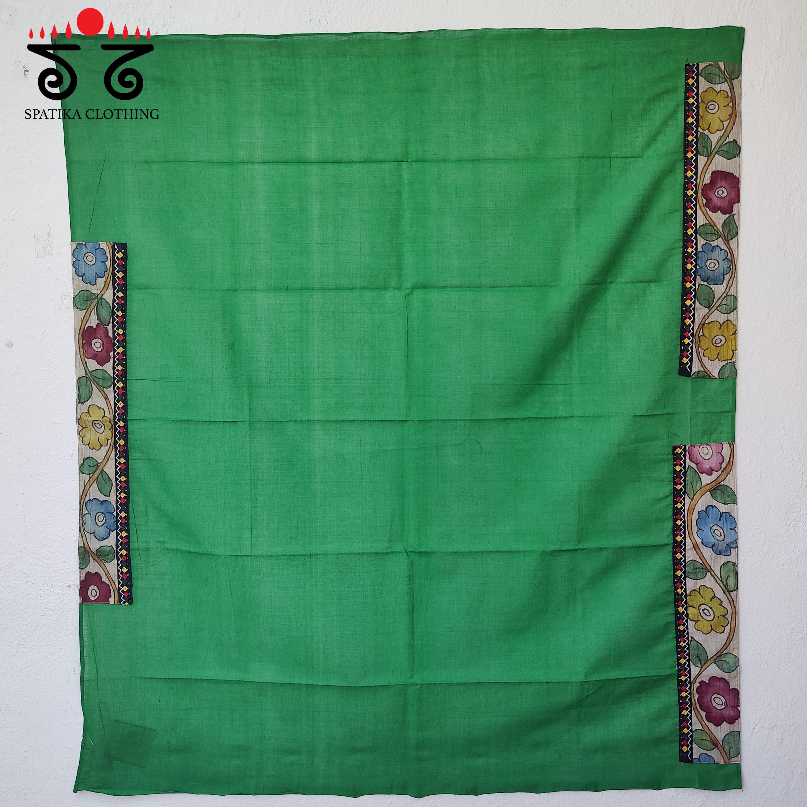 Kalamkari Hand Embroidered Blouse Fabric