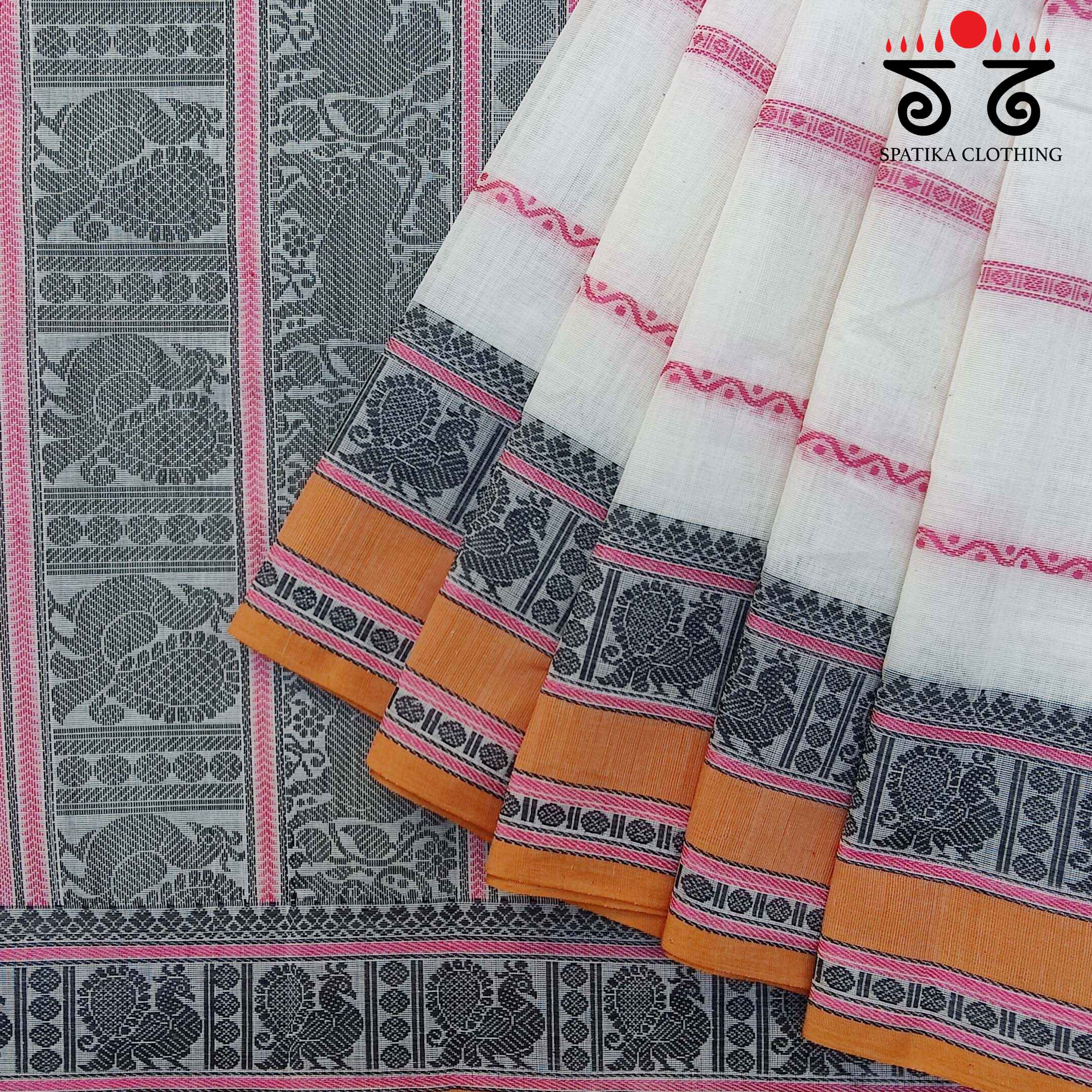 Korvai Kanchi Handwoven Cotton Saree