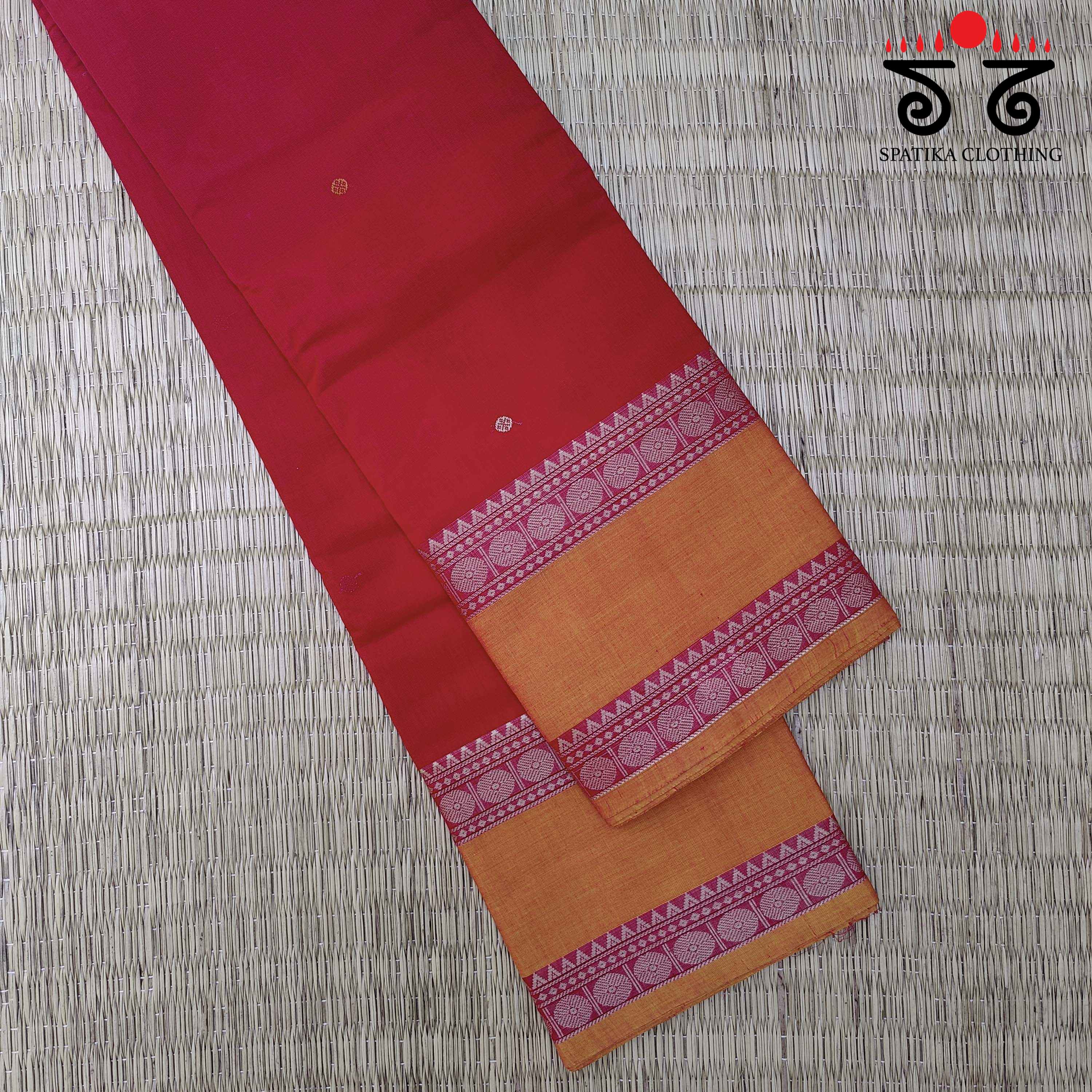 Korvai Kanchi Cotton - Handwoven Saree