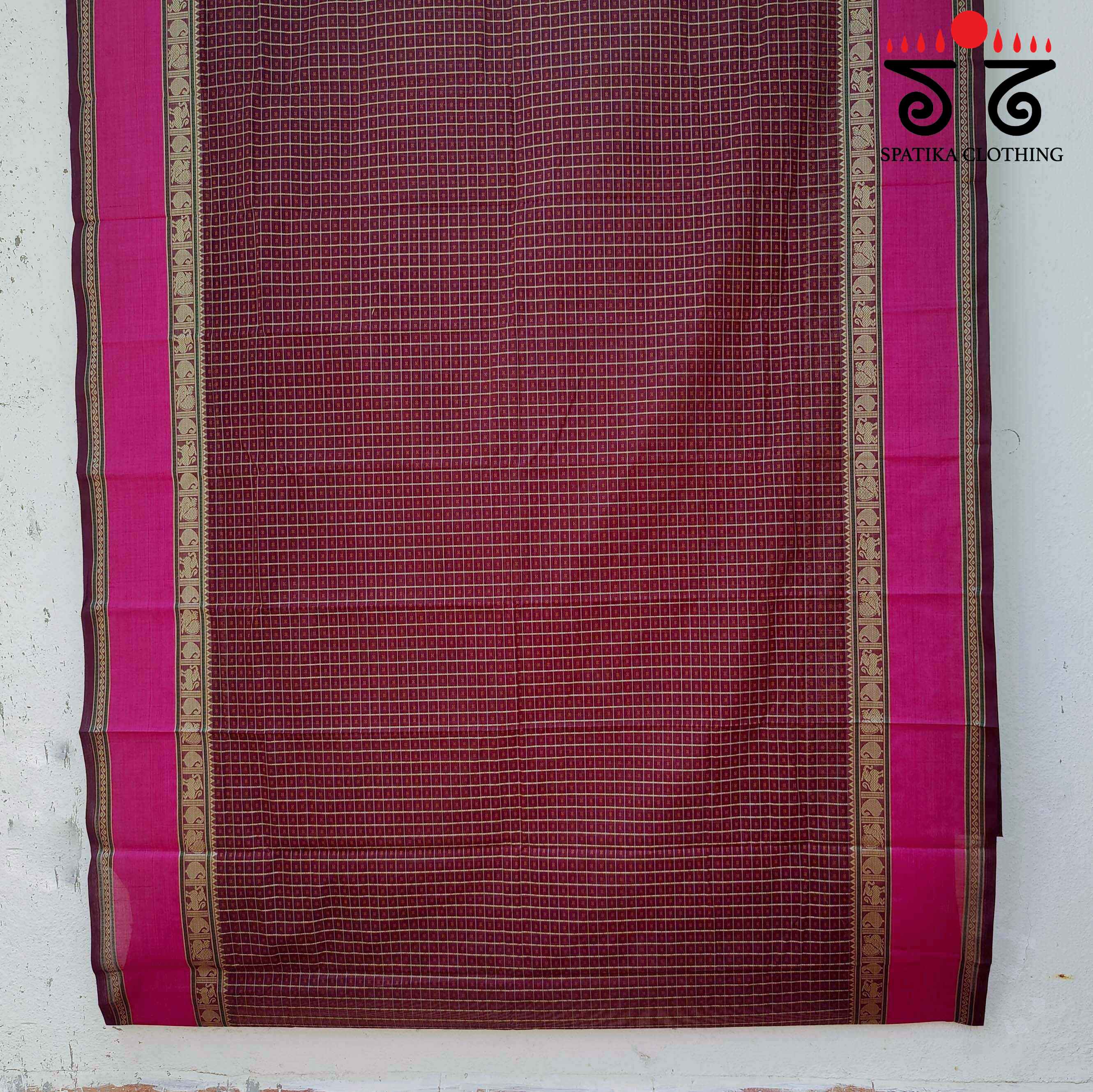 Kanchi Cotton Laksha Deepam - Handwoven Cotton Saree