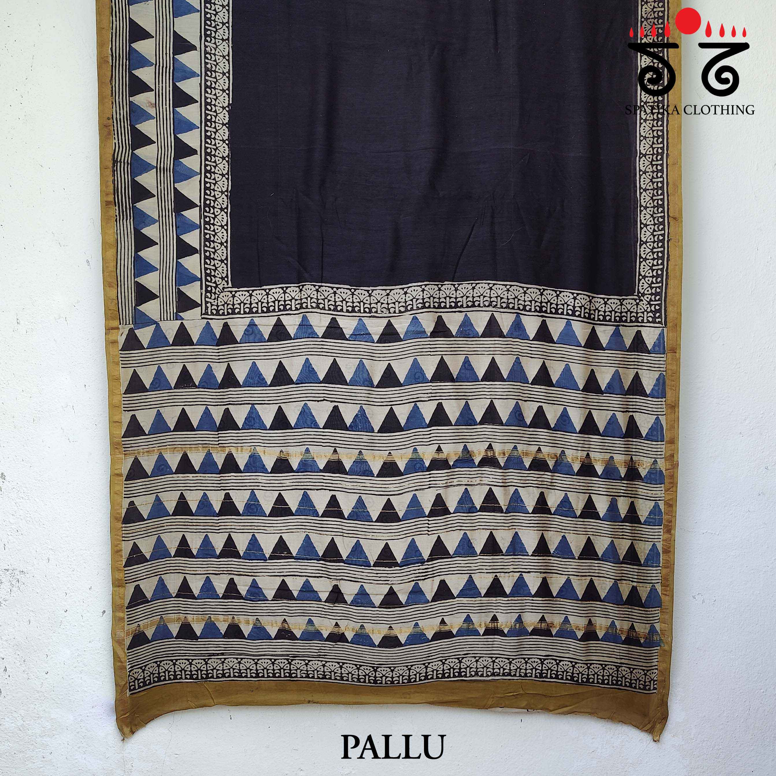 Handblock Print on Chanderi Silk Cotton Saree