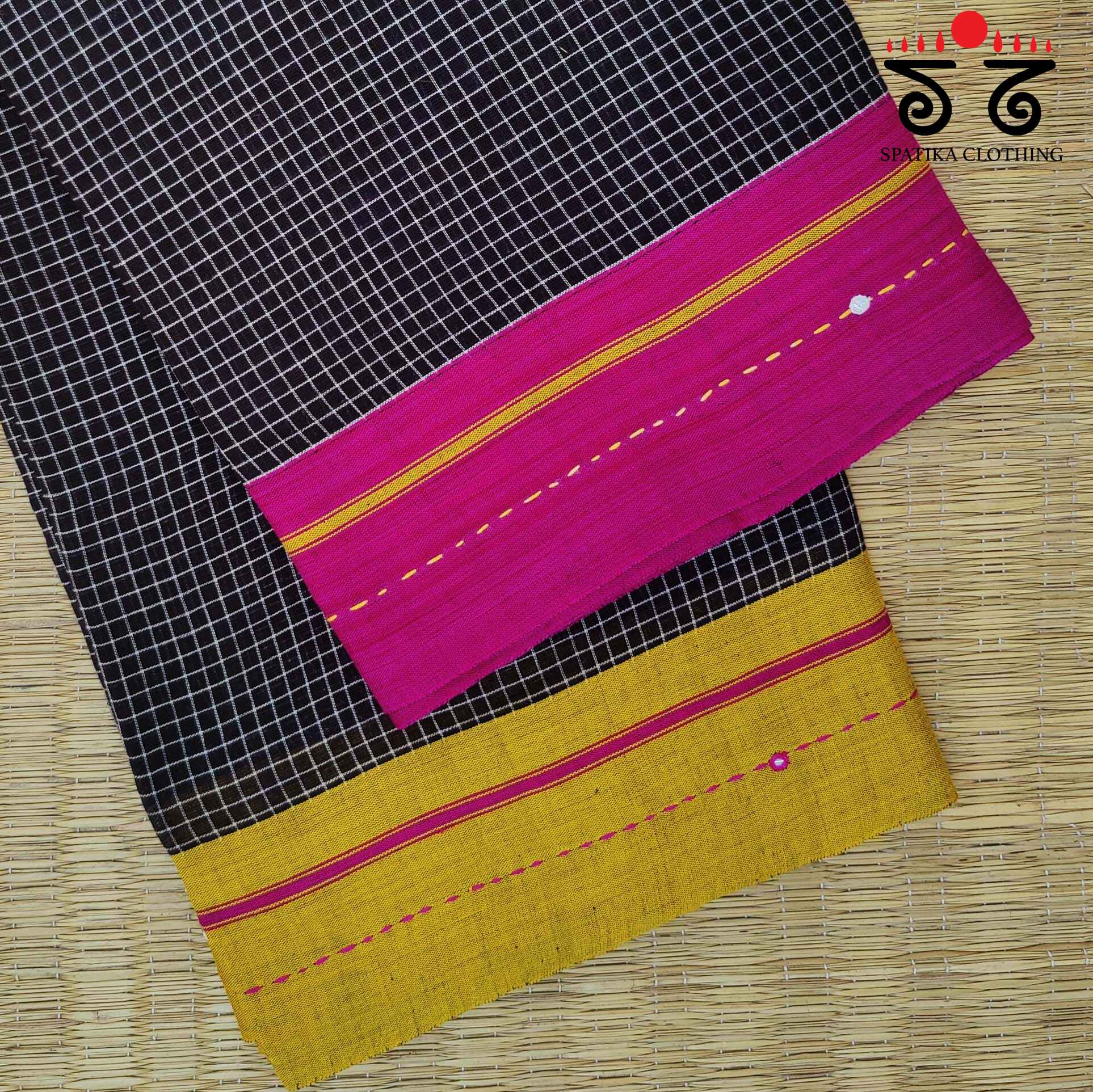 Handembroidered Patteda Anchu Saree