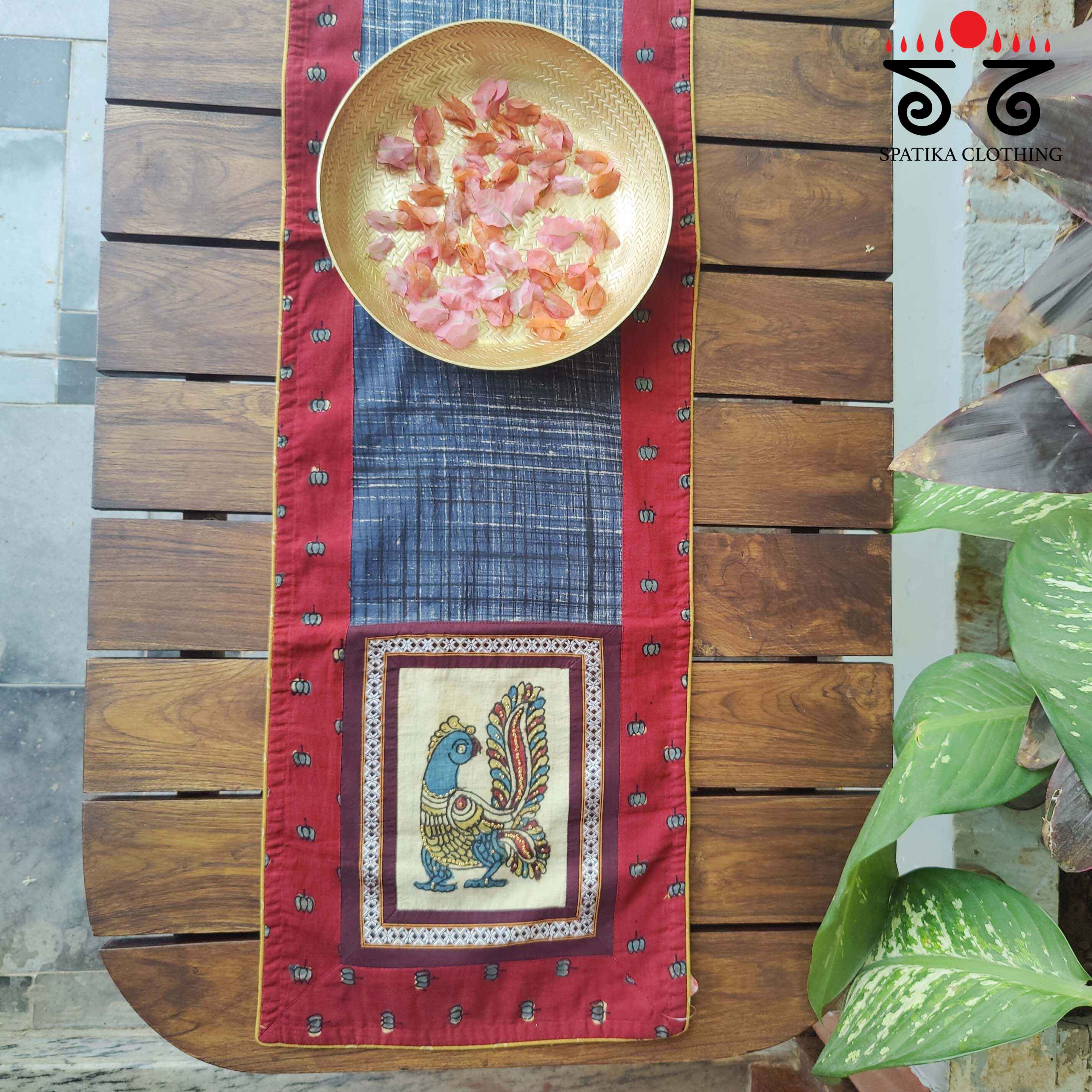 The Ajrakh - Kalamkari Table Runner