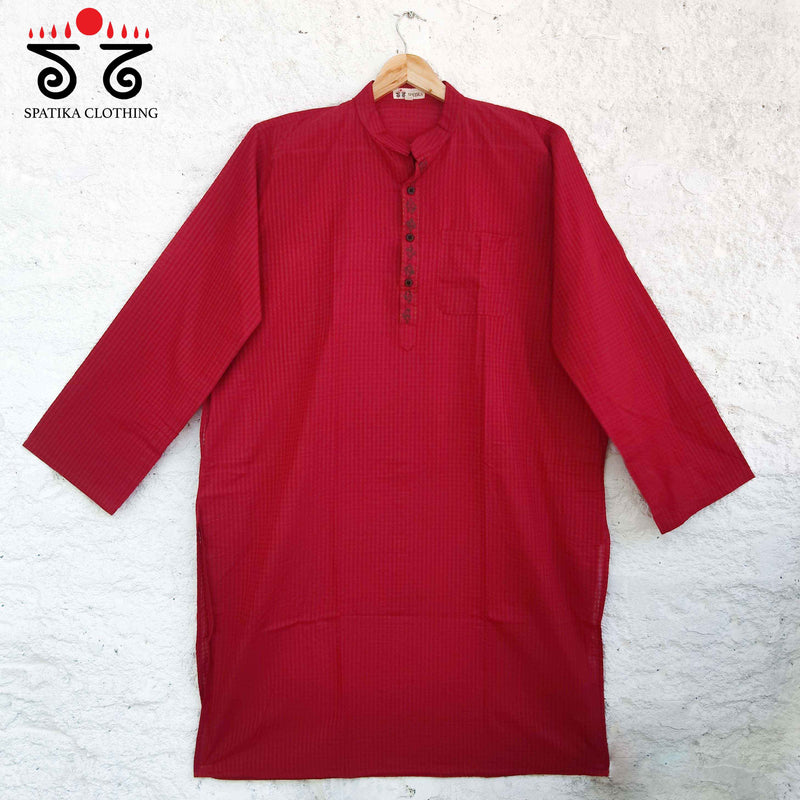 Men's Handwoven Cotton Kurta