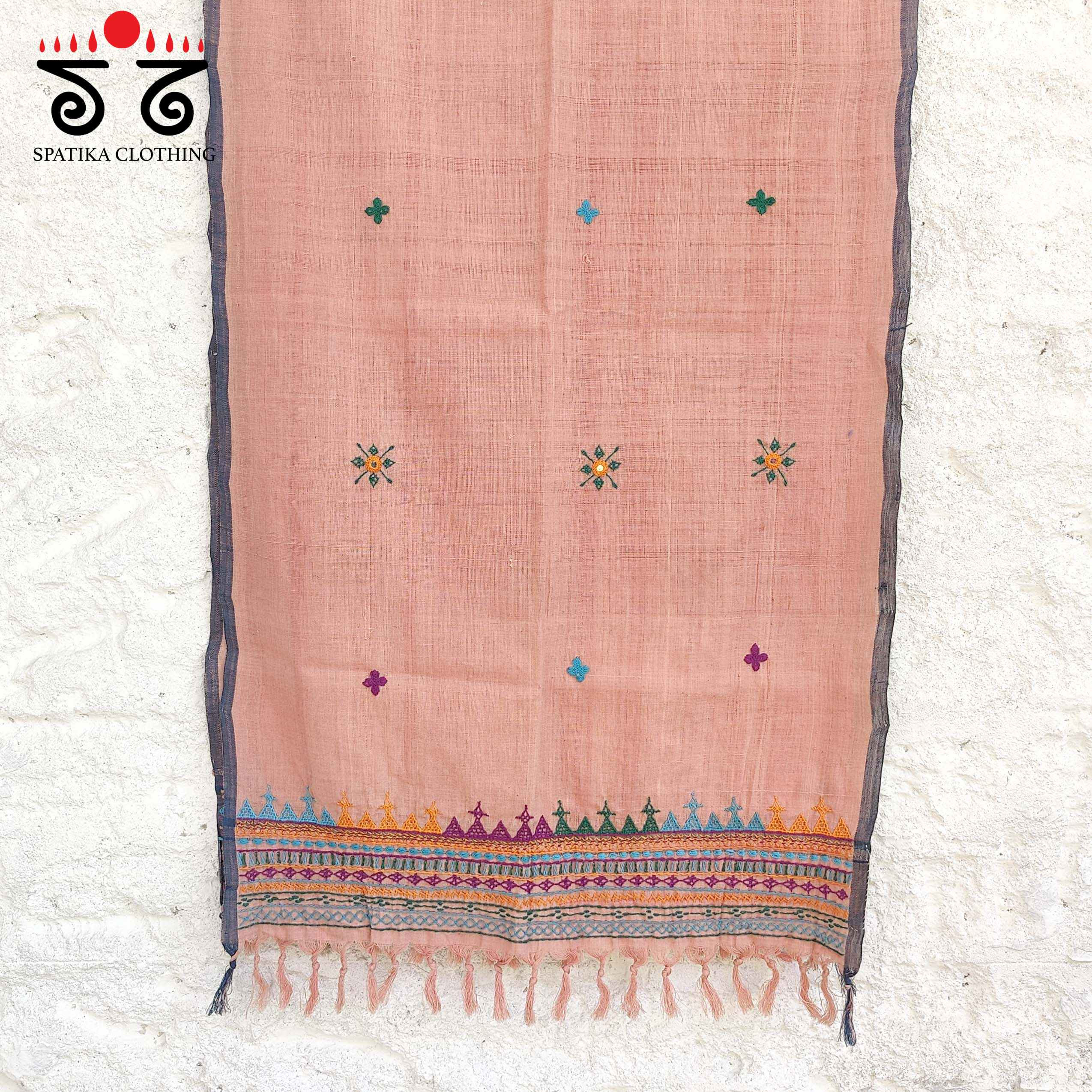 Lambani on Ponduru Hand Embroidered Stole