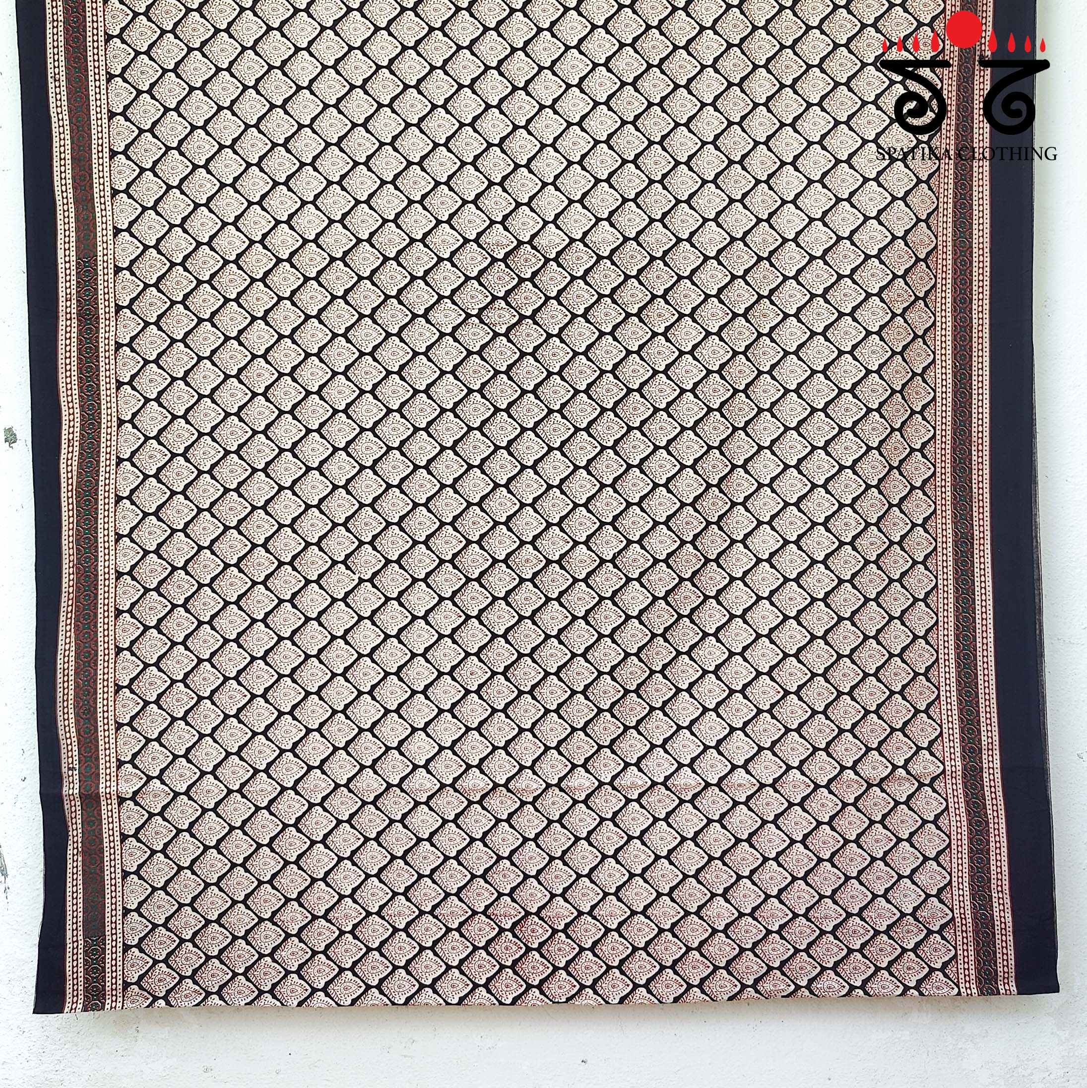 Handblock Printed Cotton Saree
