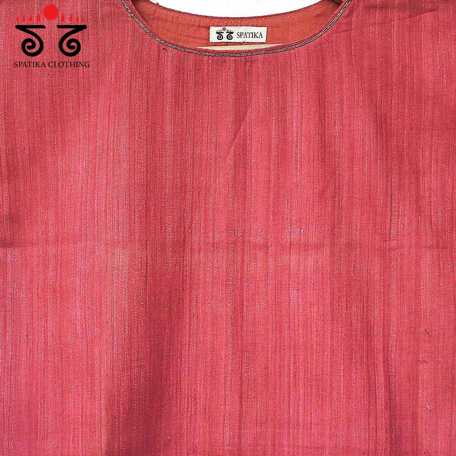 Hand - Embroidered Silk Crop Top