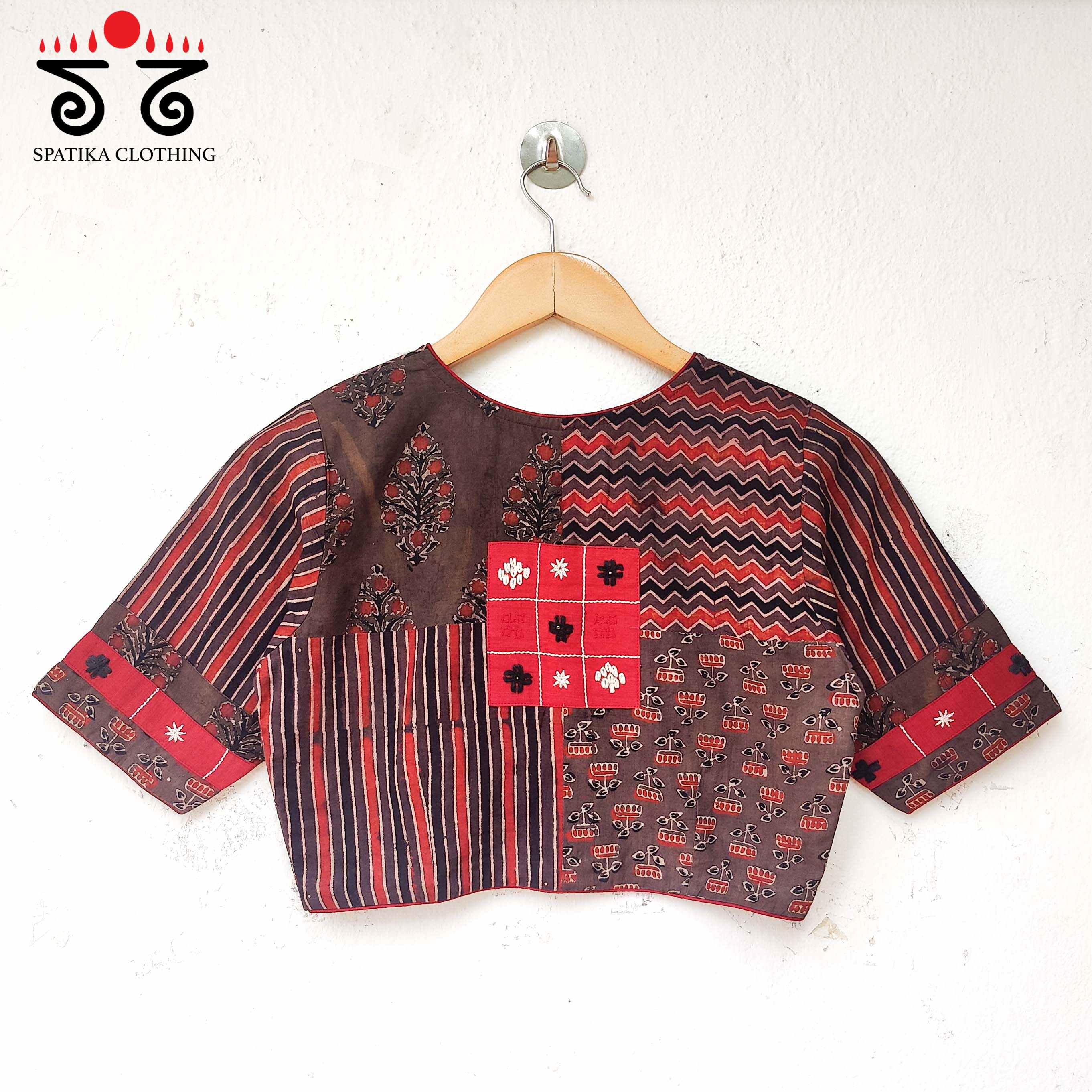 The Ajrakh Collage Blouse