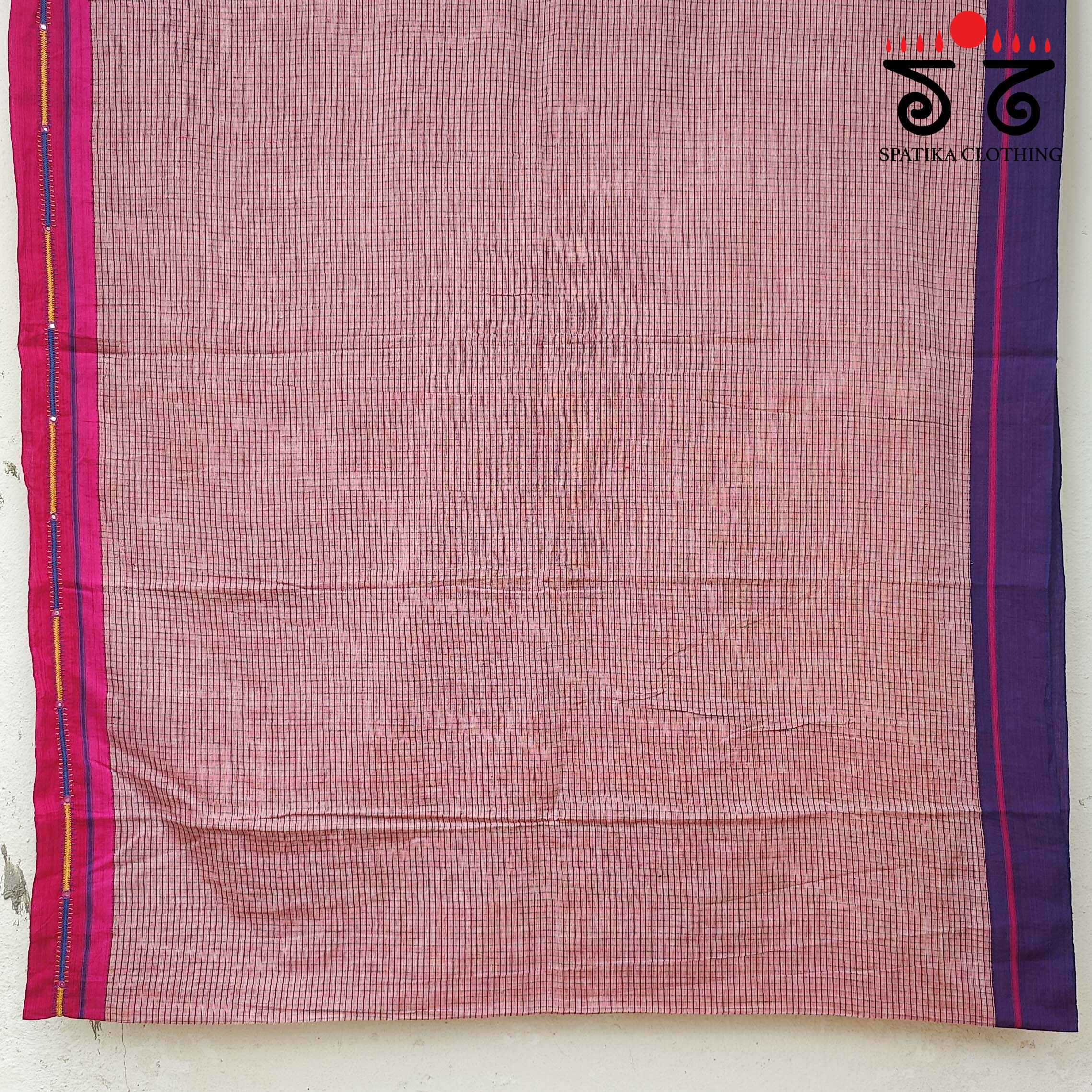 Banjara Handembroidery on Patteda Anchu Saree