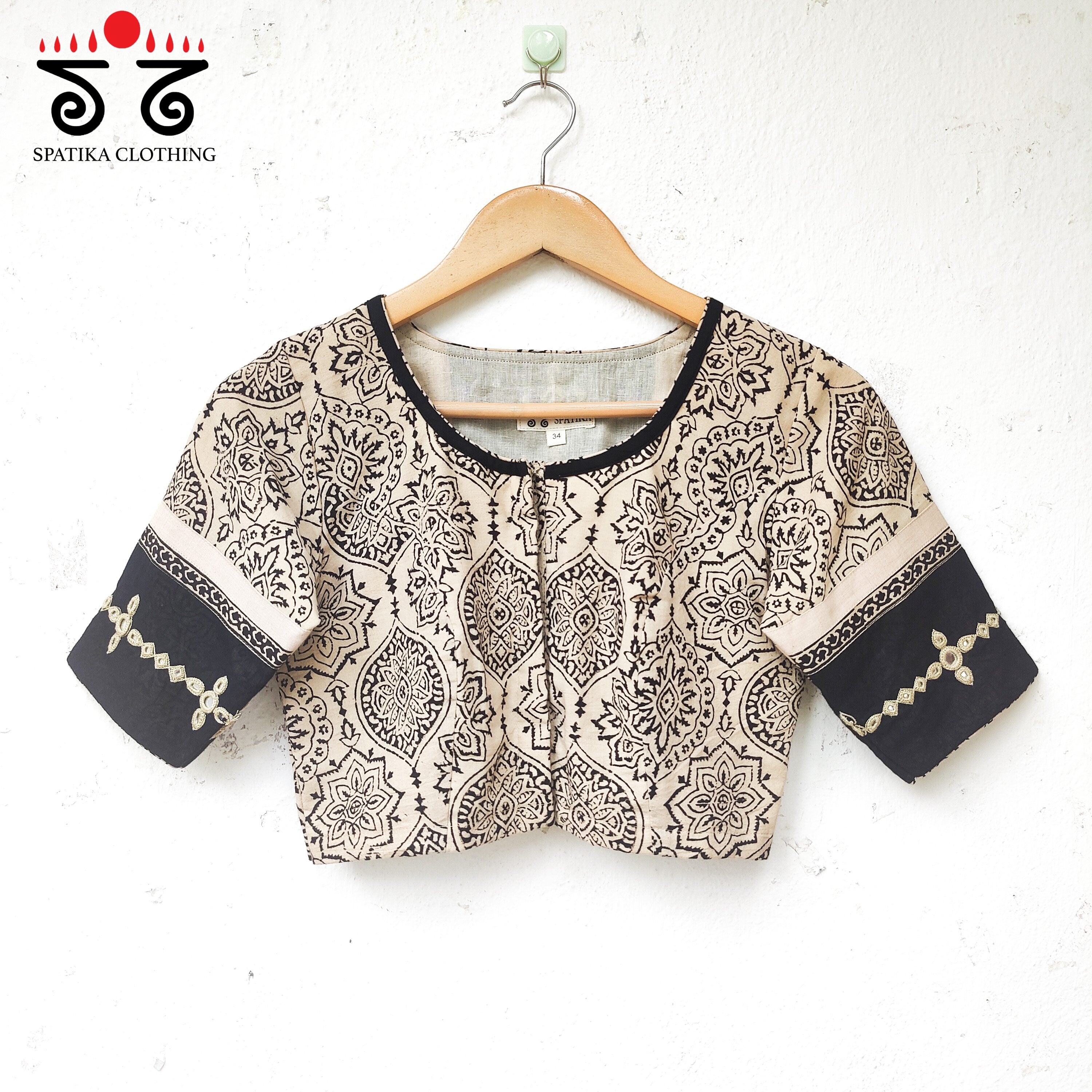 The Ajrakh - Mirrorwork Blouse