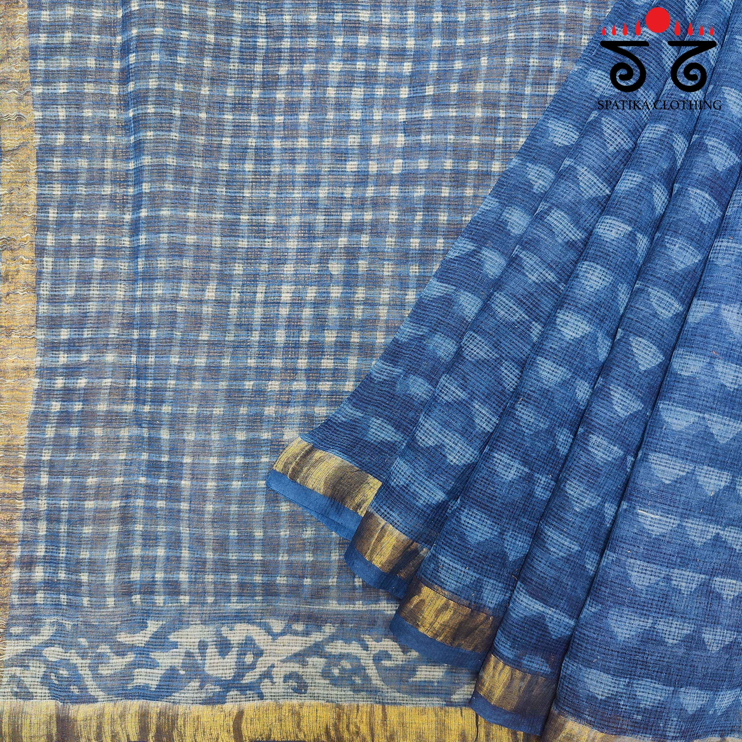 Bagru Handblock Print on Kota Saree