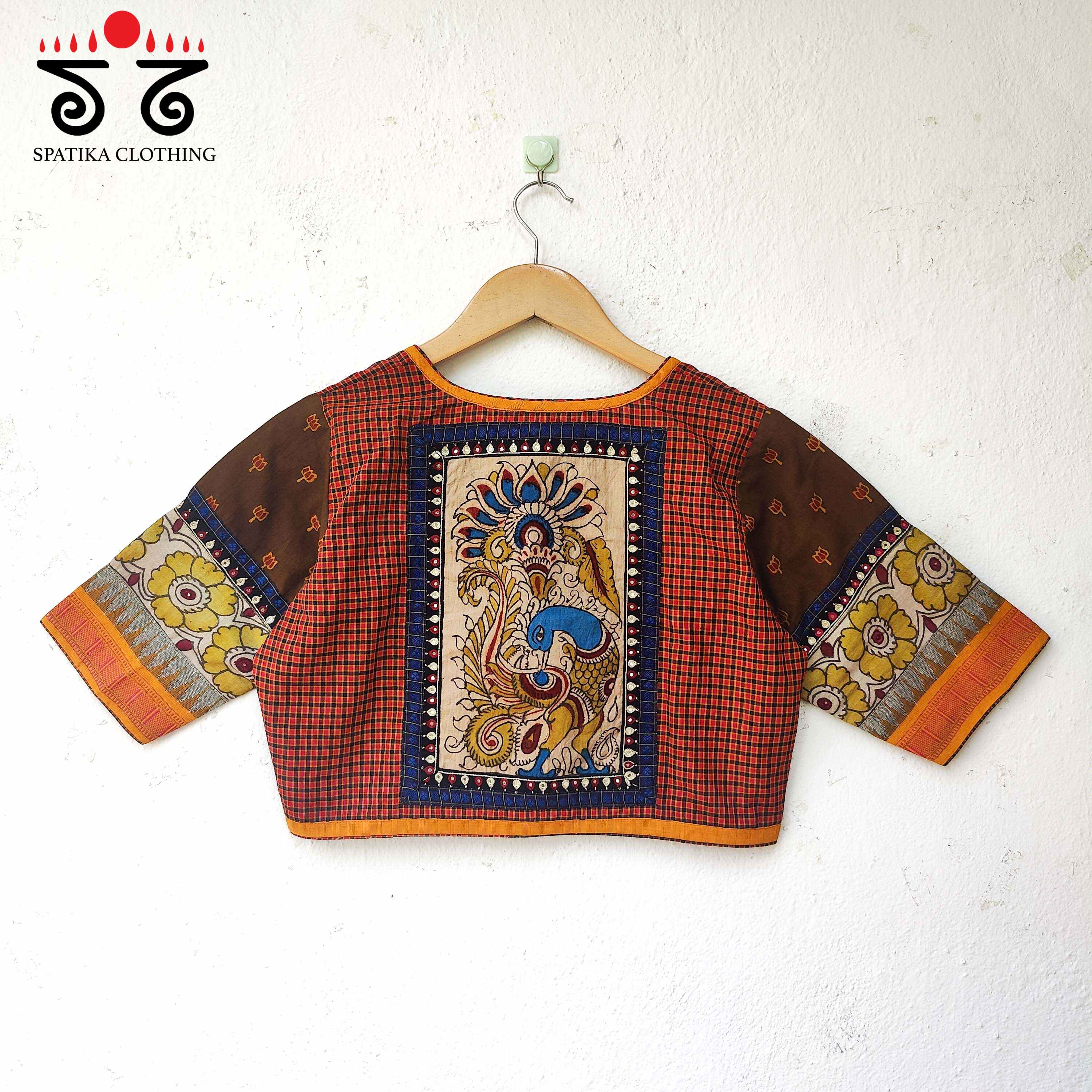 The Pen Kalamkari - Handembroidered Blouse