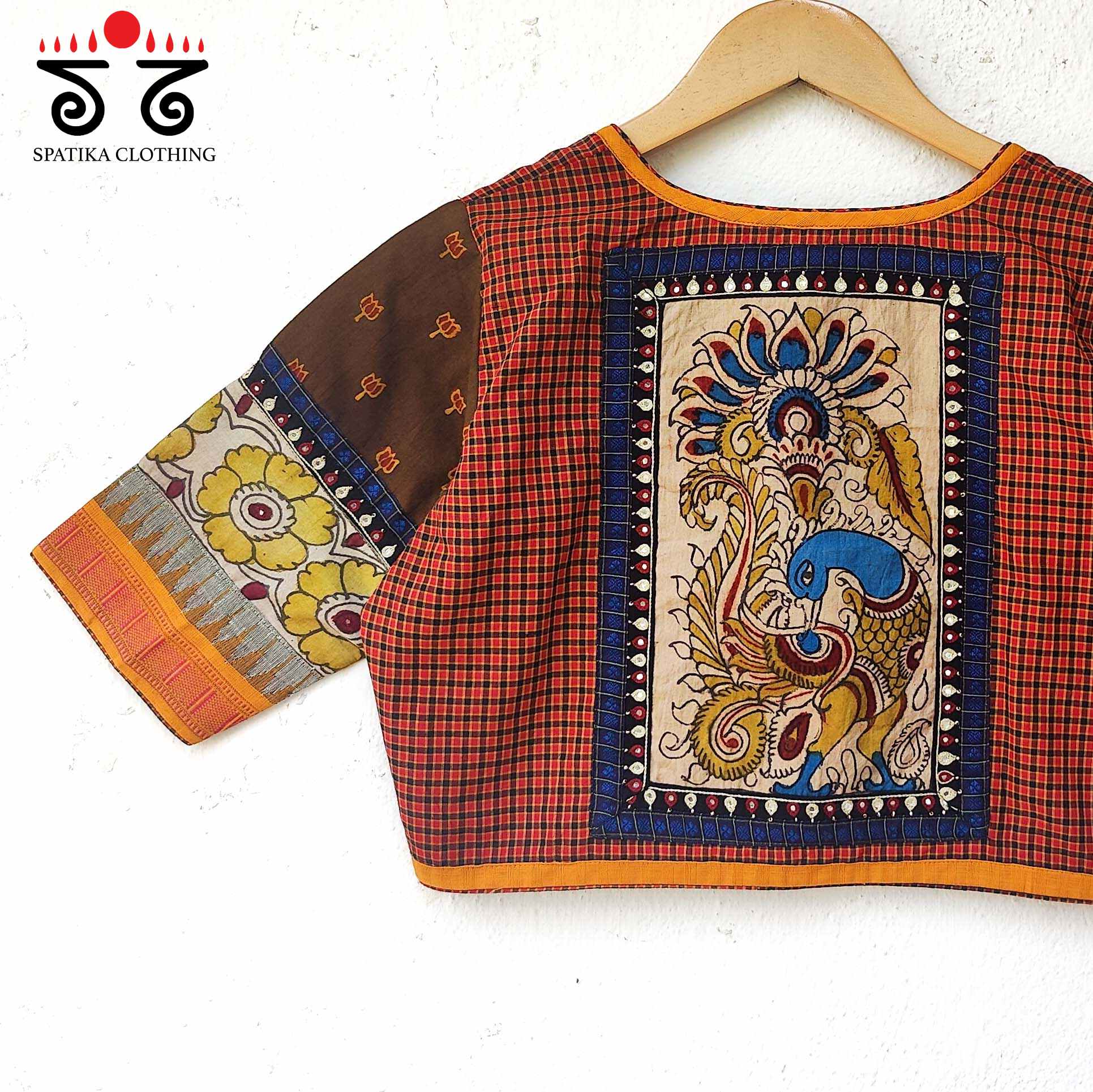 The Pen Kalamkari - Handembroidered Blouse