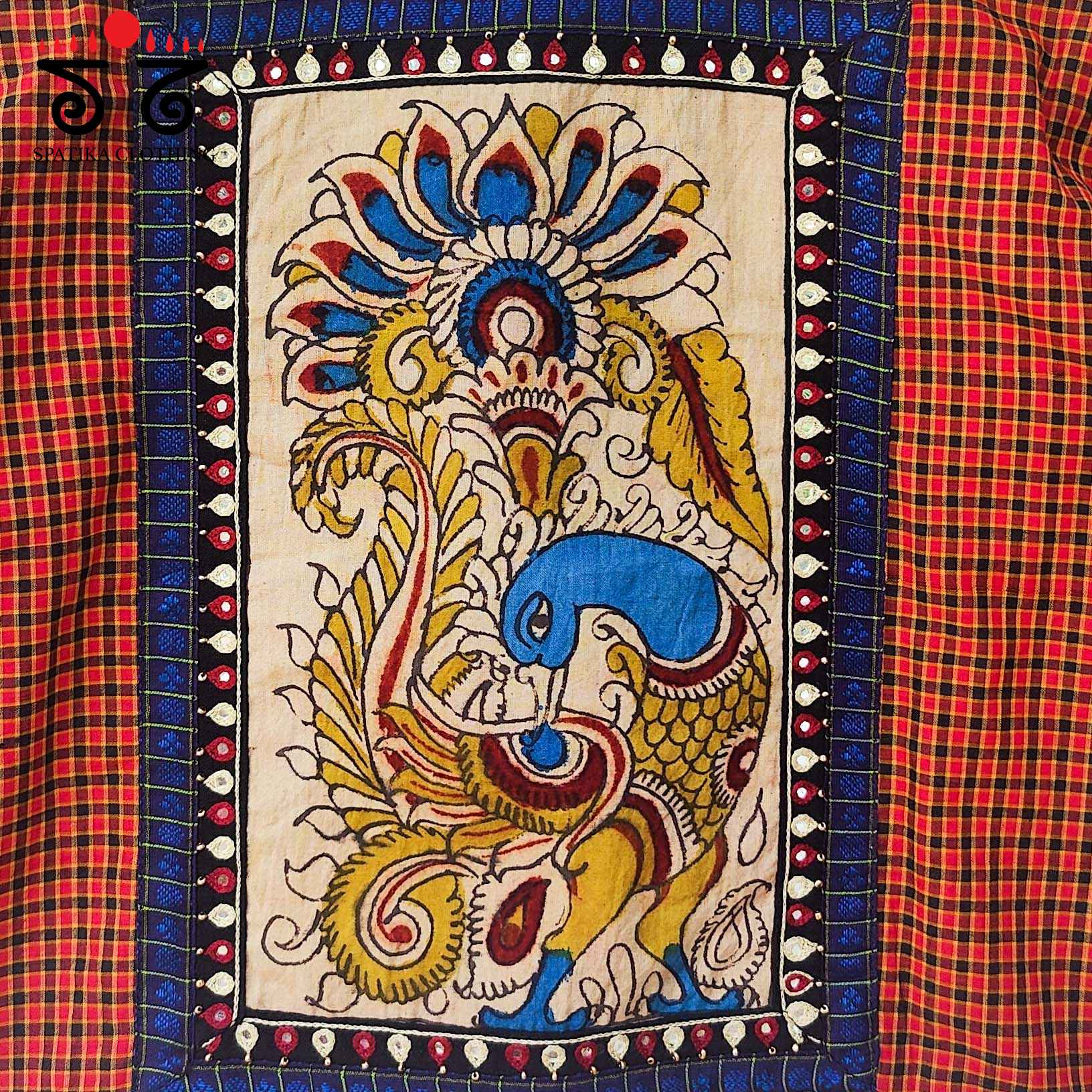 The Pen Kalamkari - Handembroidered Blouse