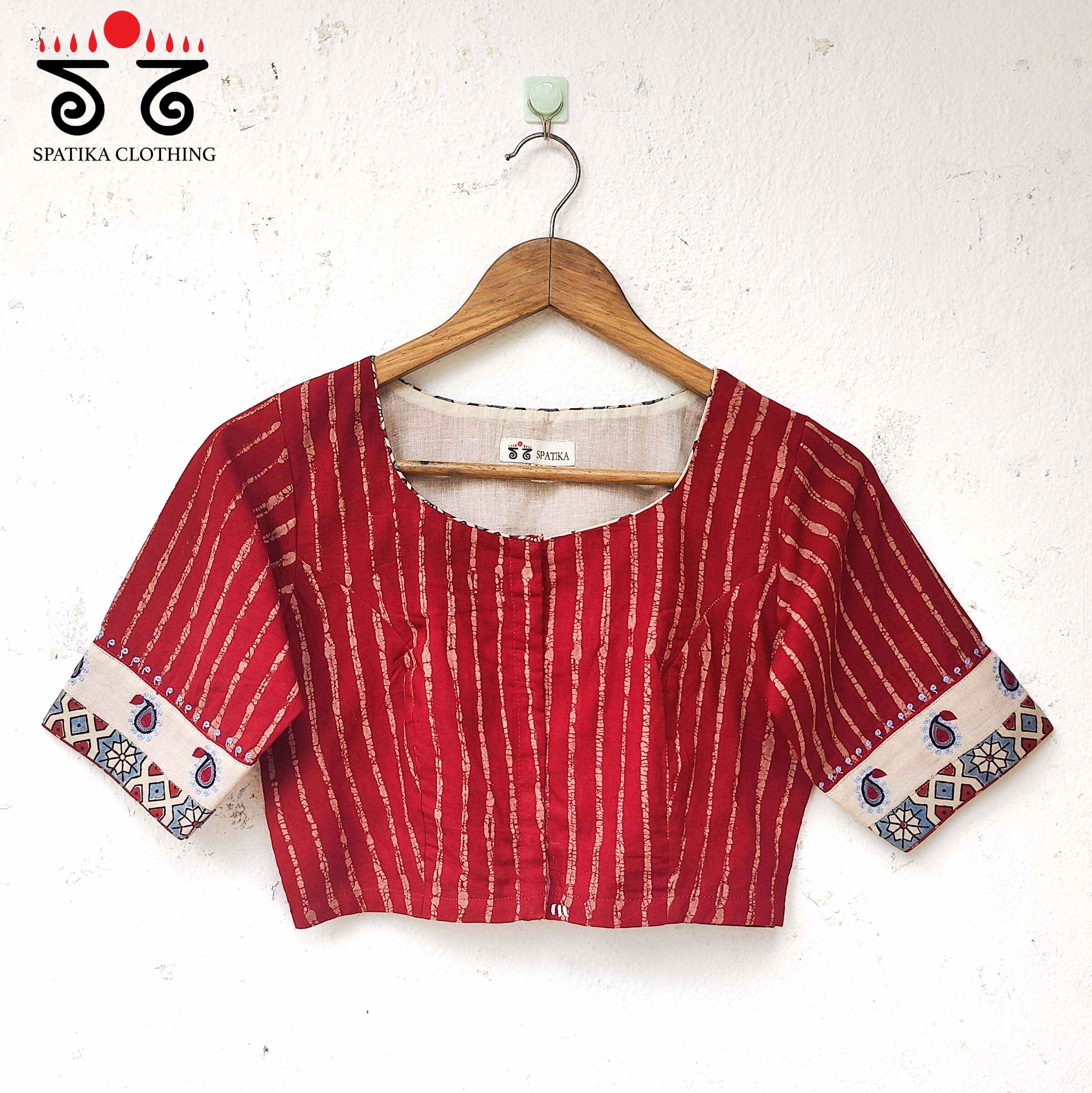 The Inlay and Yoke Hand Embroidered Blouse