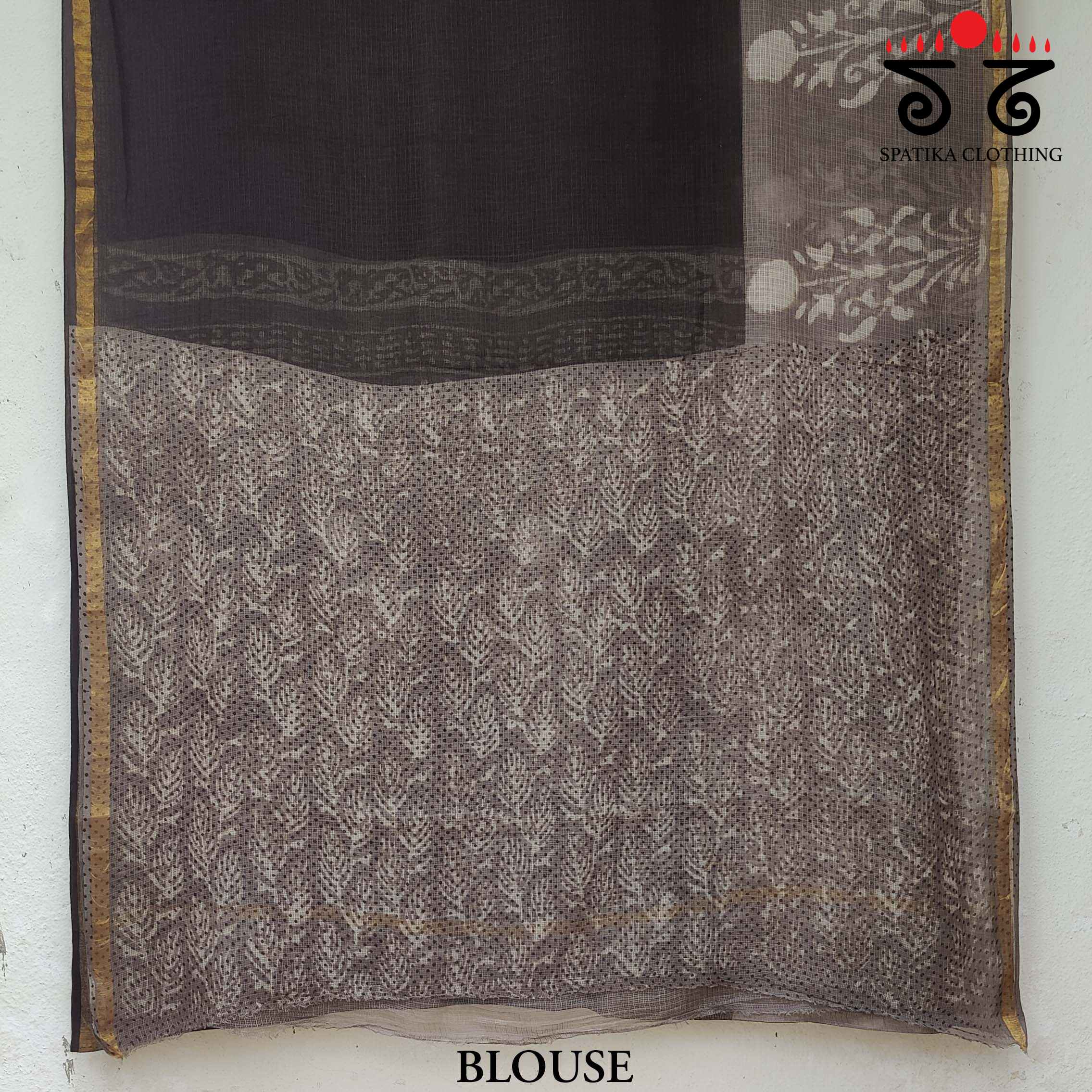 Bagru Handblock Print on Kota Saree