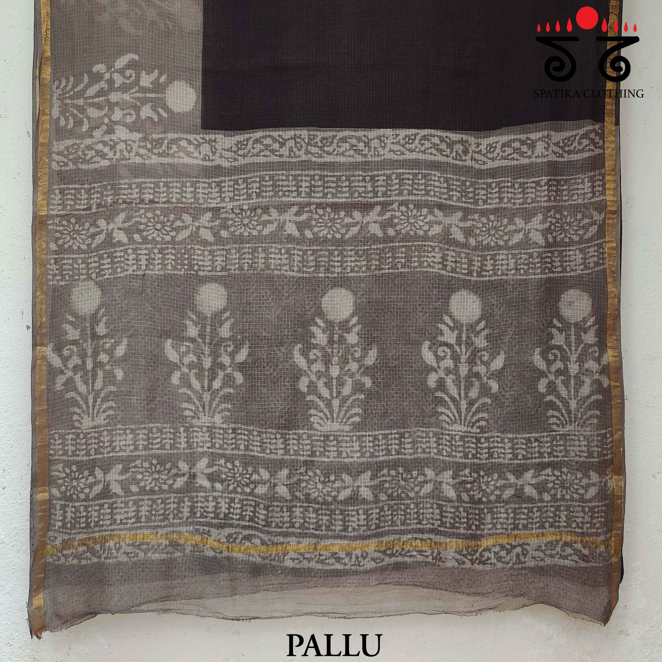 Bagru Handblock Print on Kota Saree