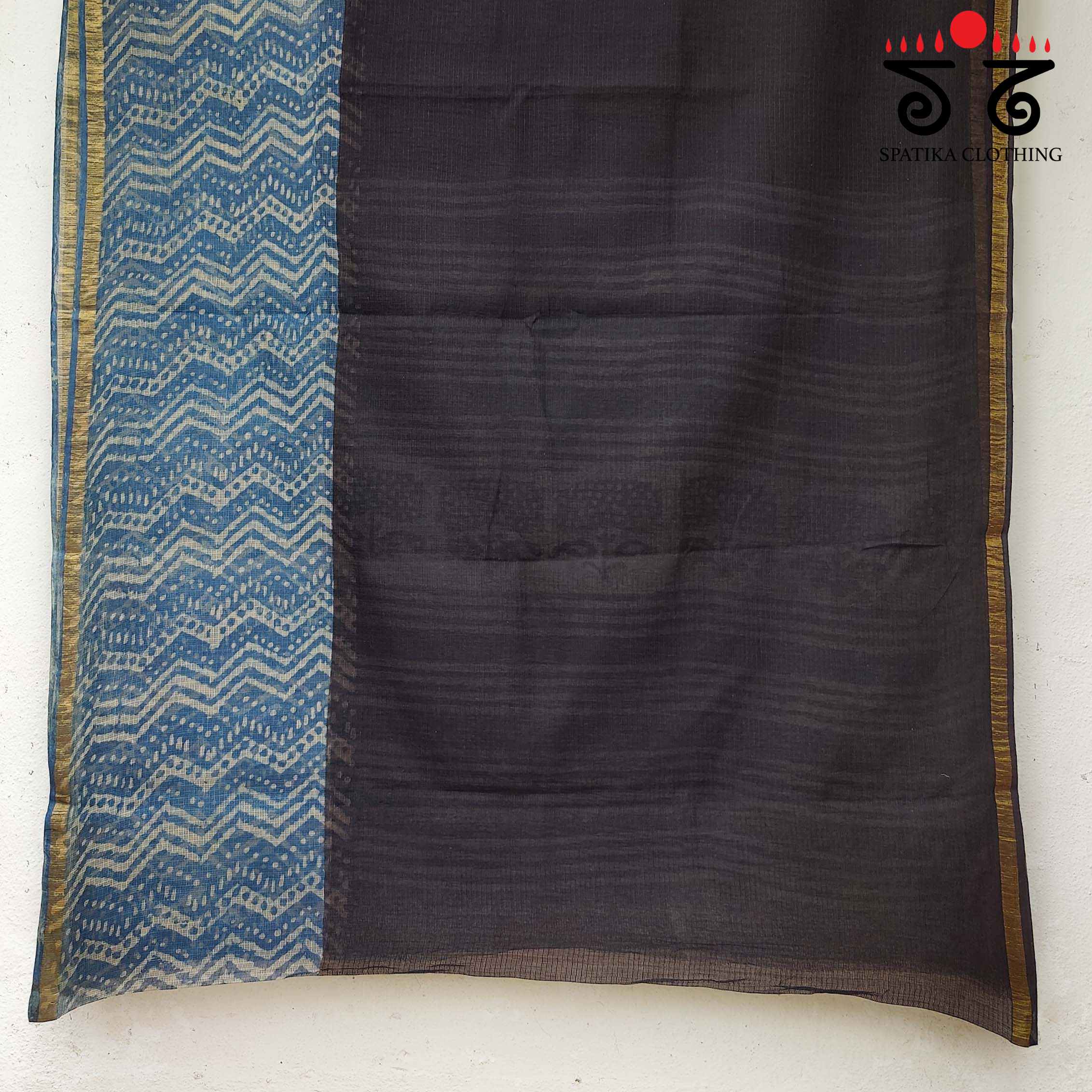 Bagru Handblock Print on Kota Saree