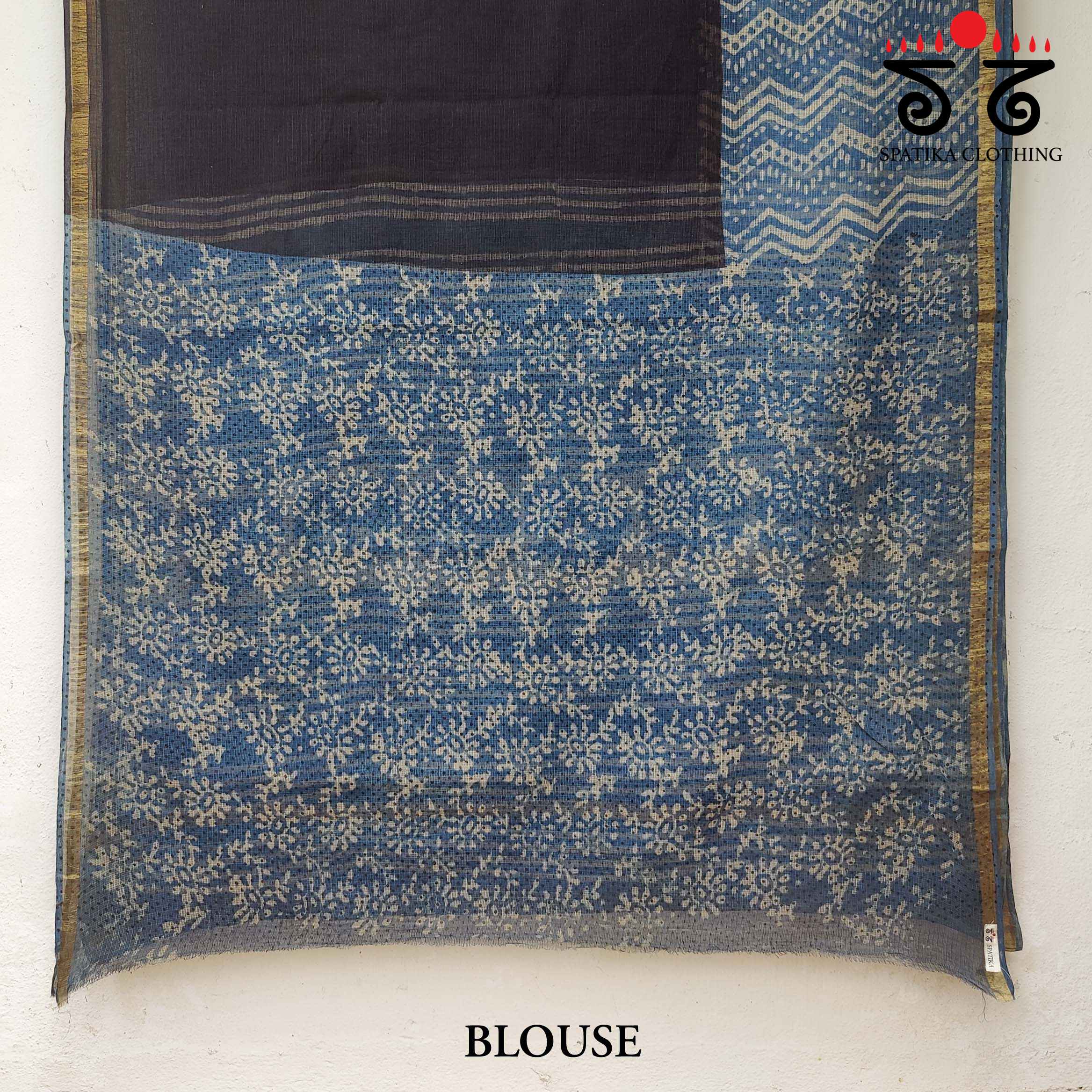 Bagru Handblock Print on Kota Saree