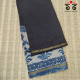 Bagru Handblock Print on Chanderi Silk Cotton Saree