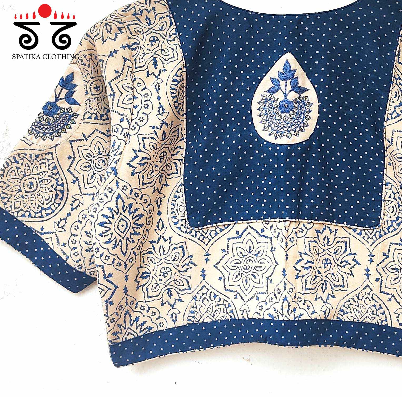 The Inlay & Yoke Handembroidered Blouse