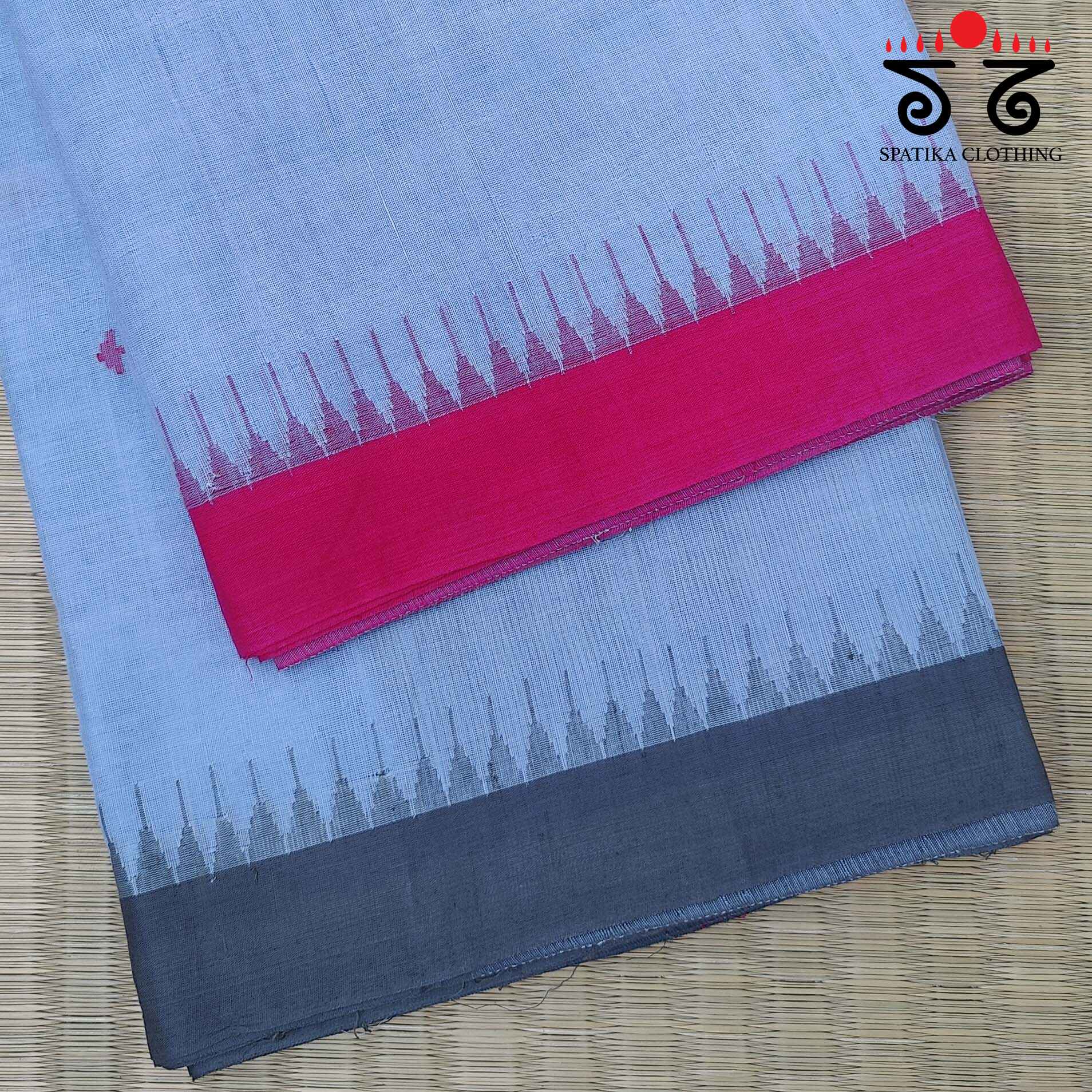 Jamdhani on Ponduru Handspun Cotton Saree