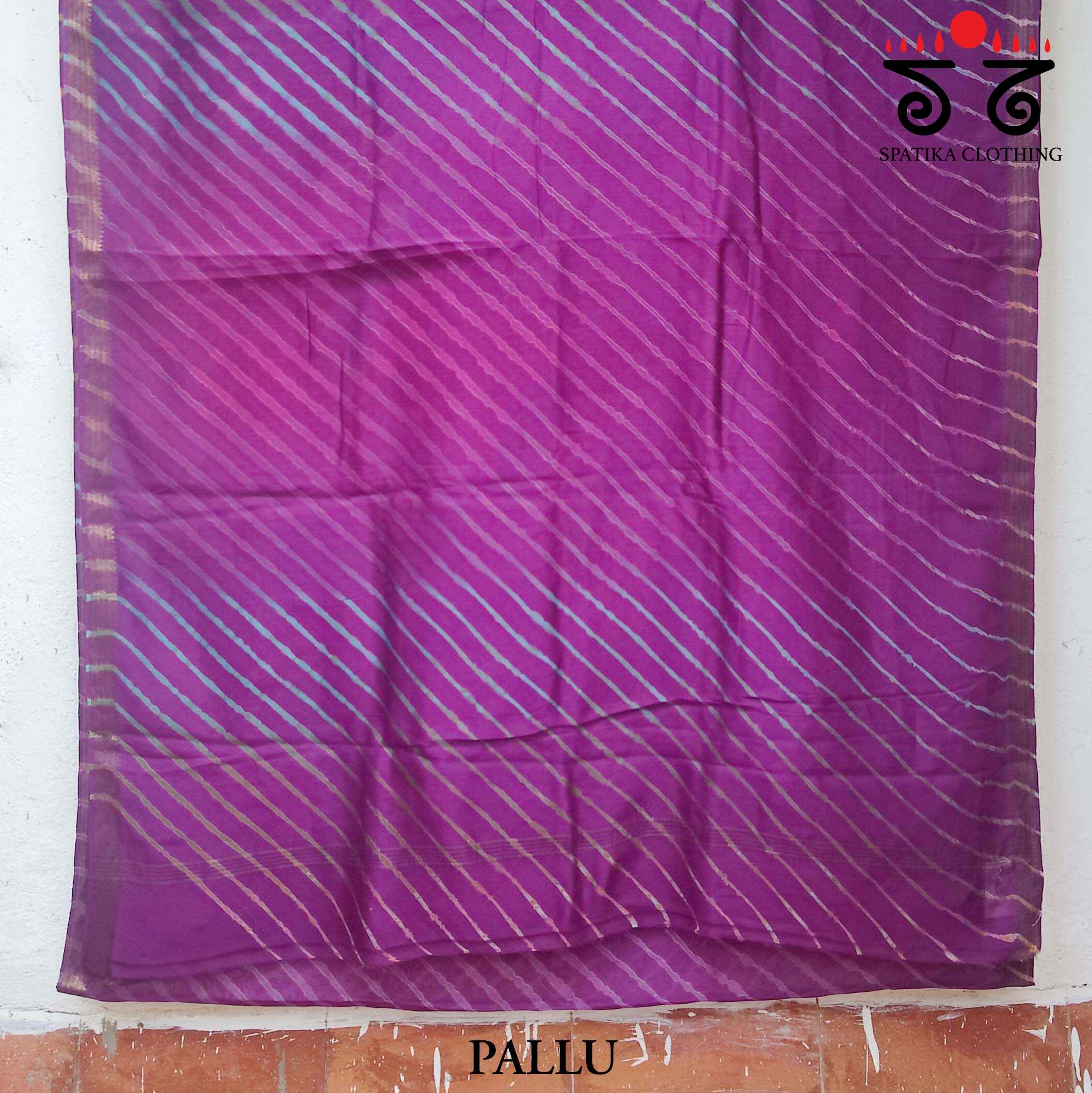 Leheriya On Maheshwari Saree