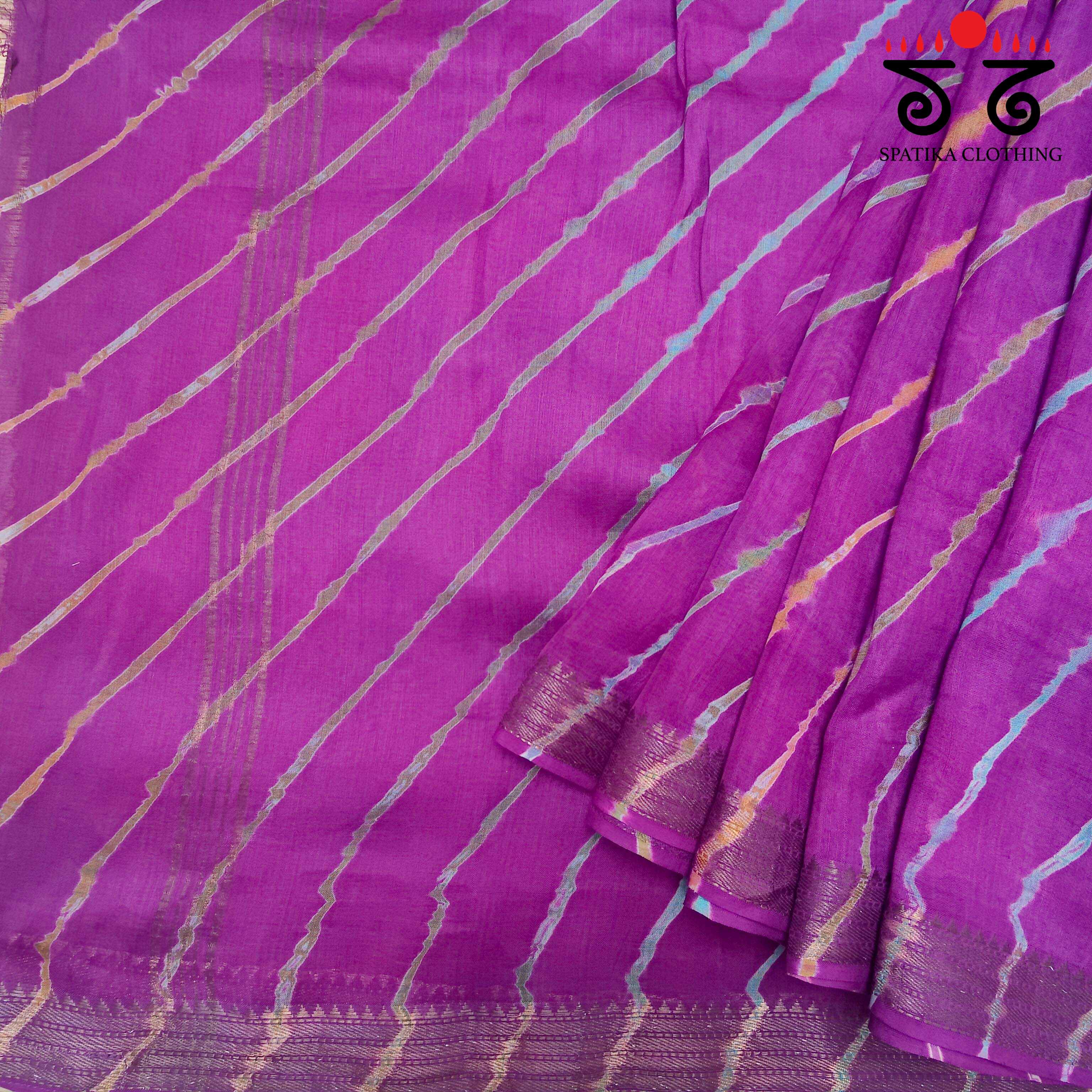 Leheriya On Maheshwari Saree