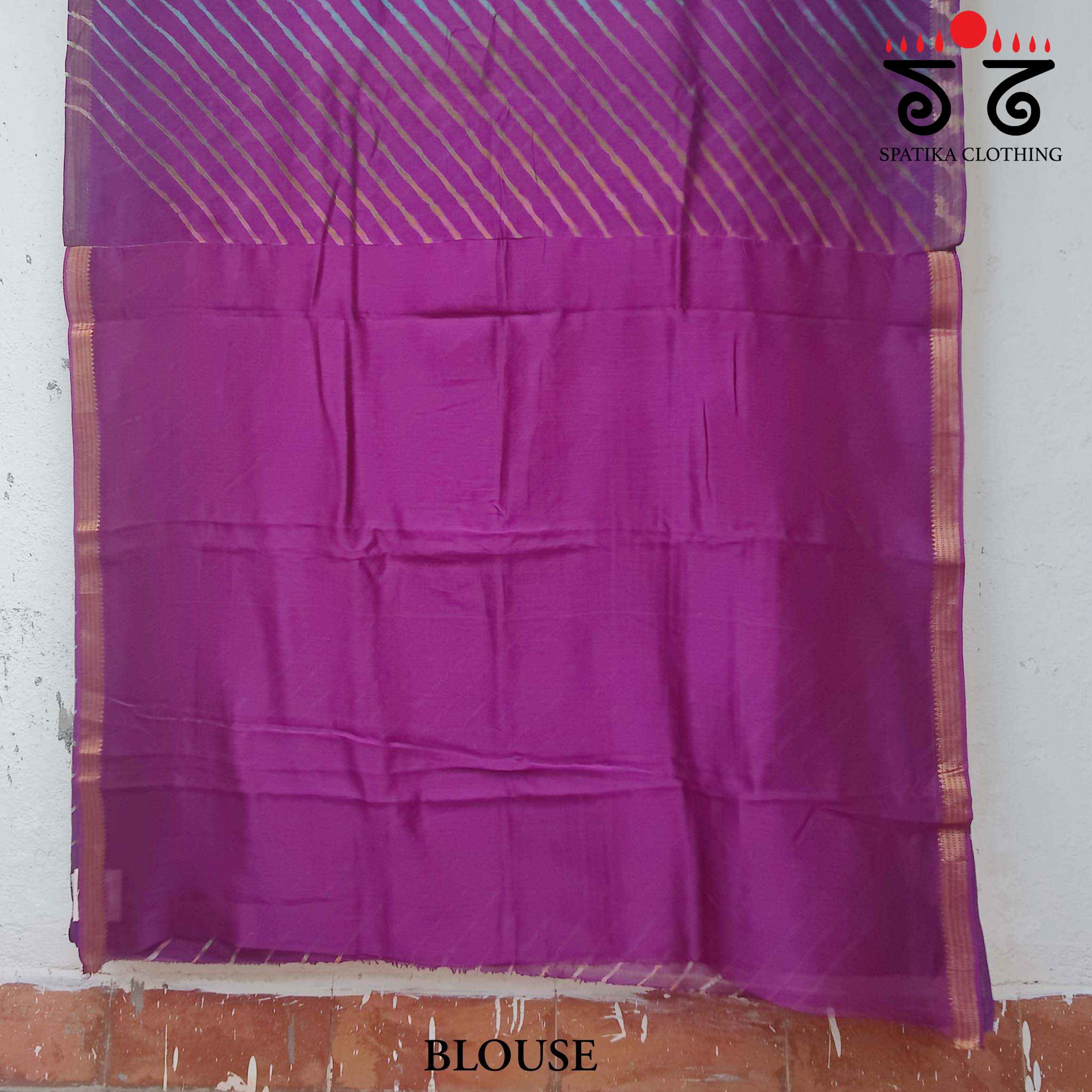 Leheriya On Maheshwari Saree