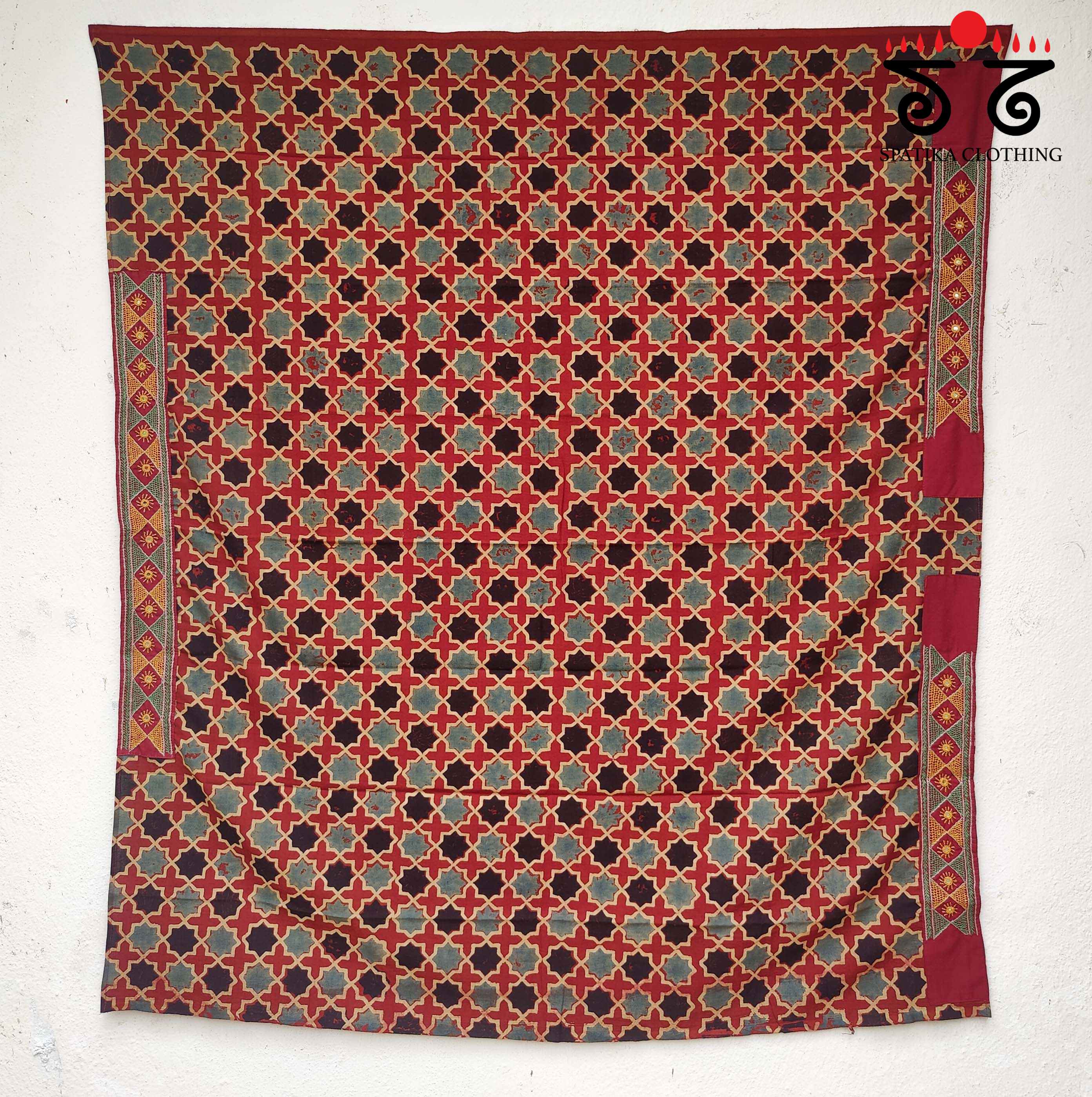 Banjara Handembroidery - Ajrakh Blouse Fabric