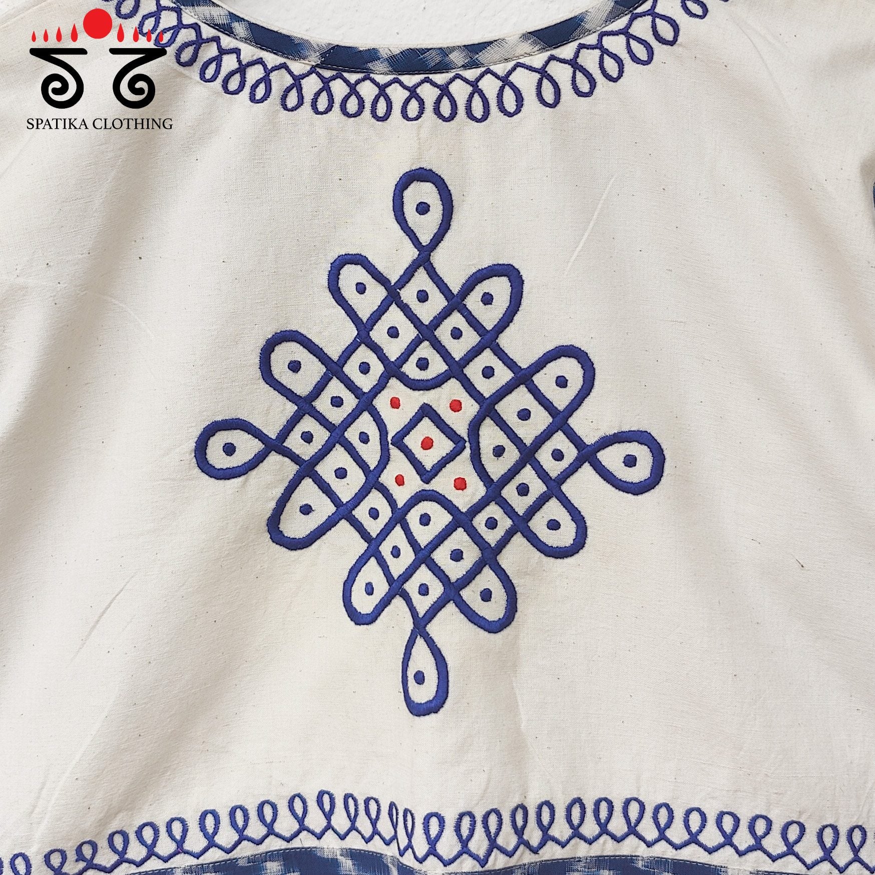 The Telia Rumal - Kolam Blouse