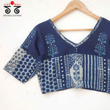 The Indigo - Ajrakh Patchwork Blouse