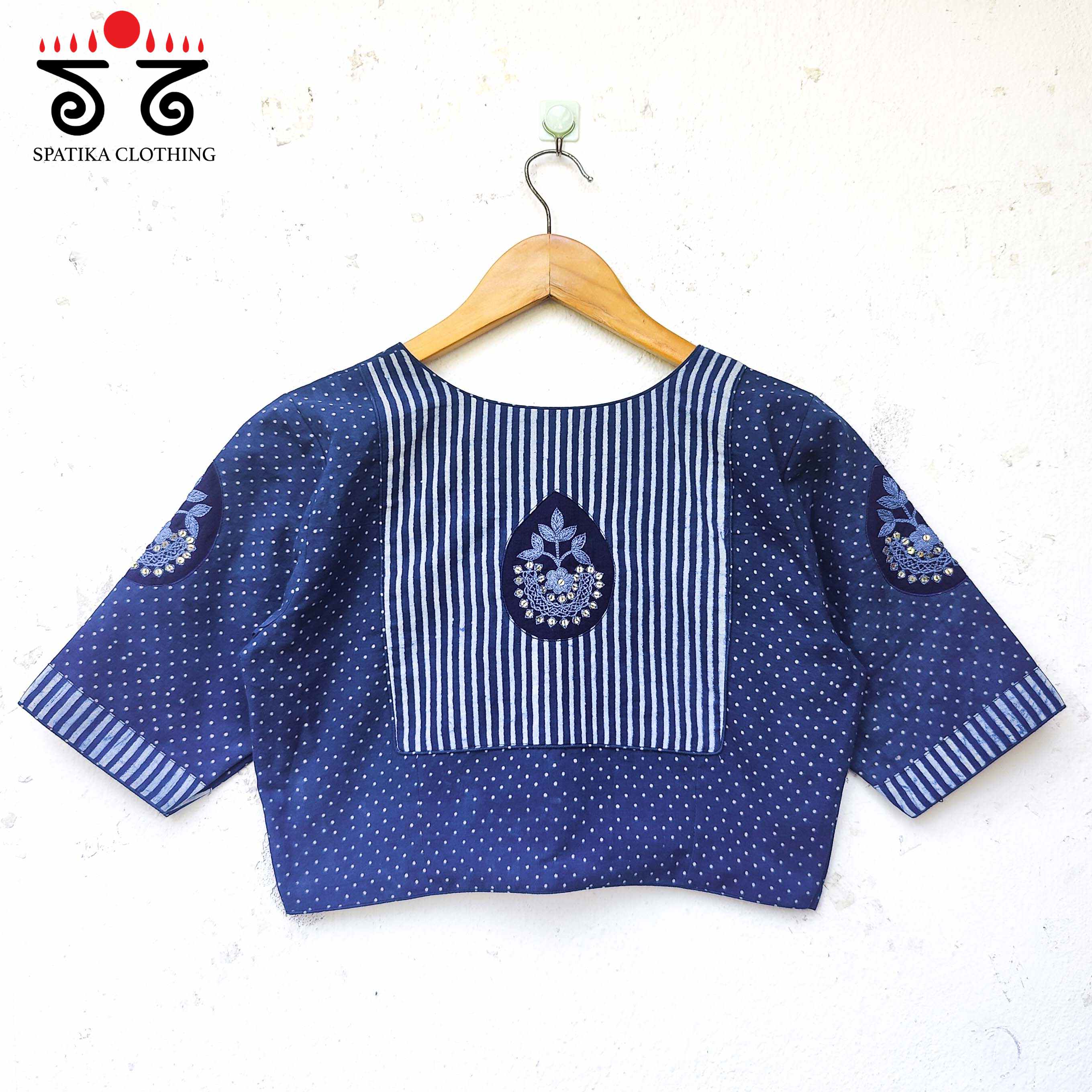Inlay & Yoke - Handcrafted blouse in natural dyes