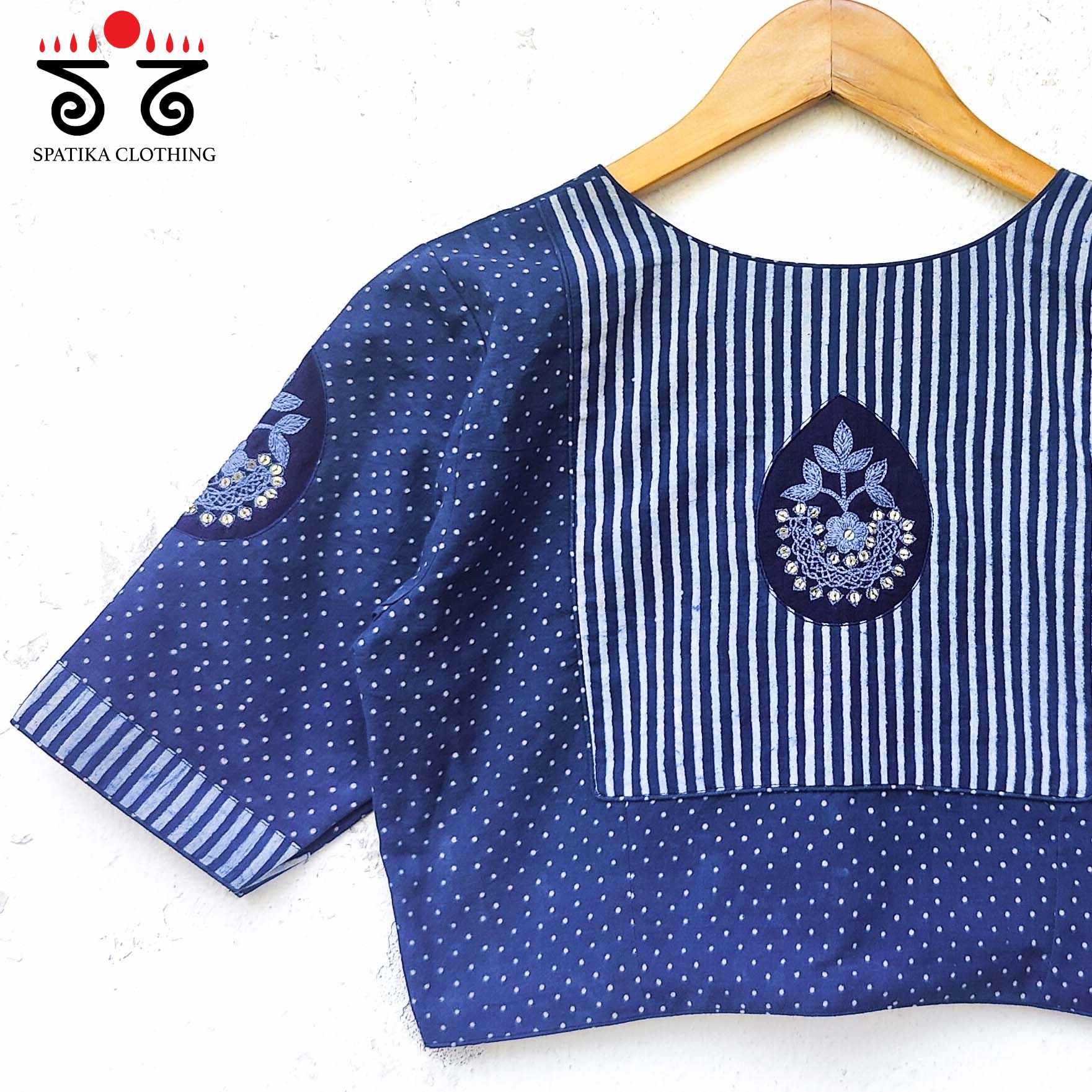 Inlay & Yoke - Handcrafted blouse in natural dyes
