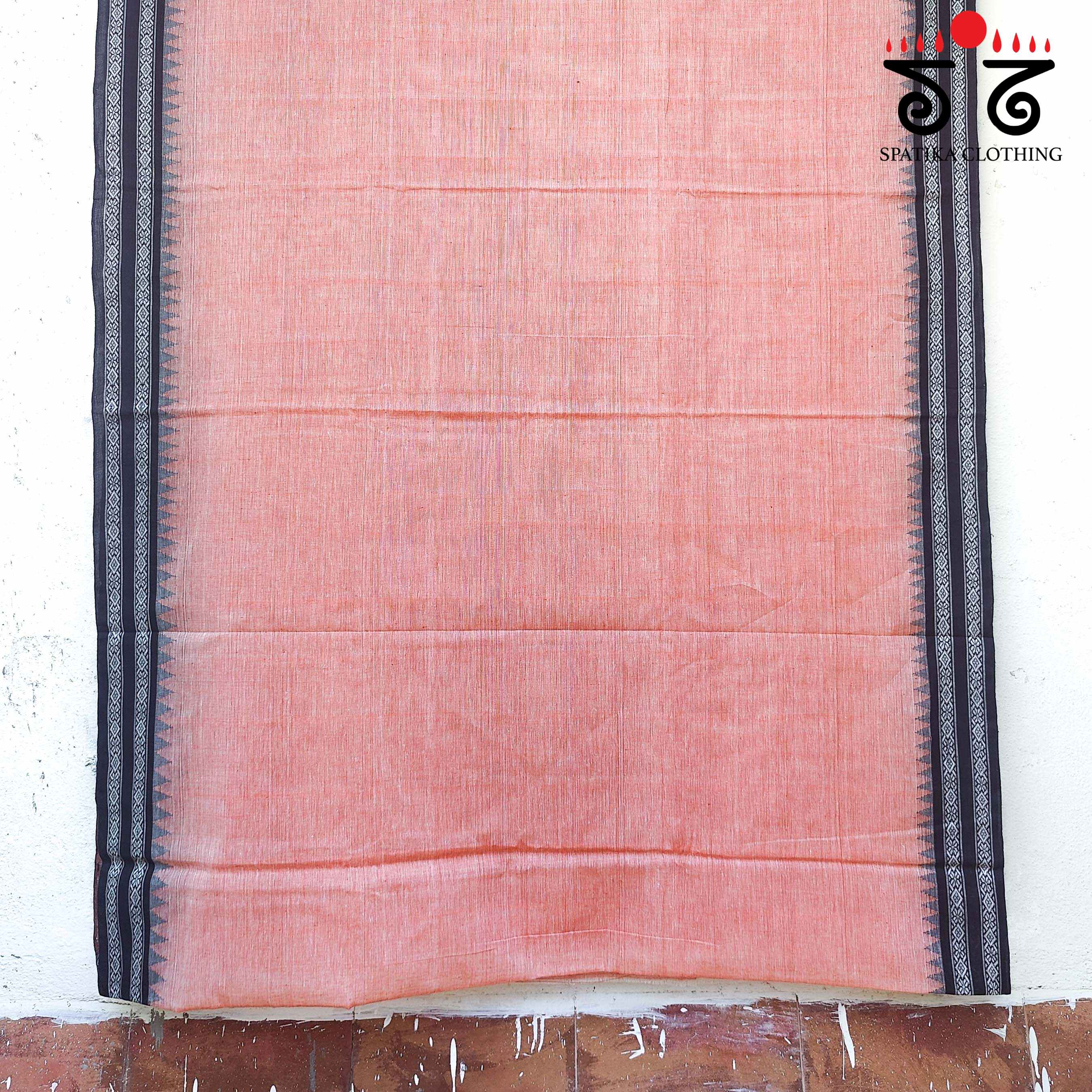 Ponduru Handspun Cotton Saree - Ajrak Blouse