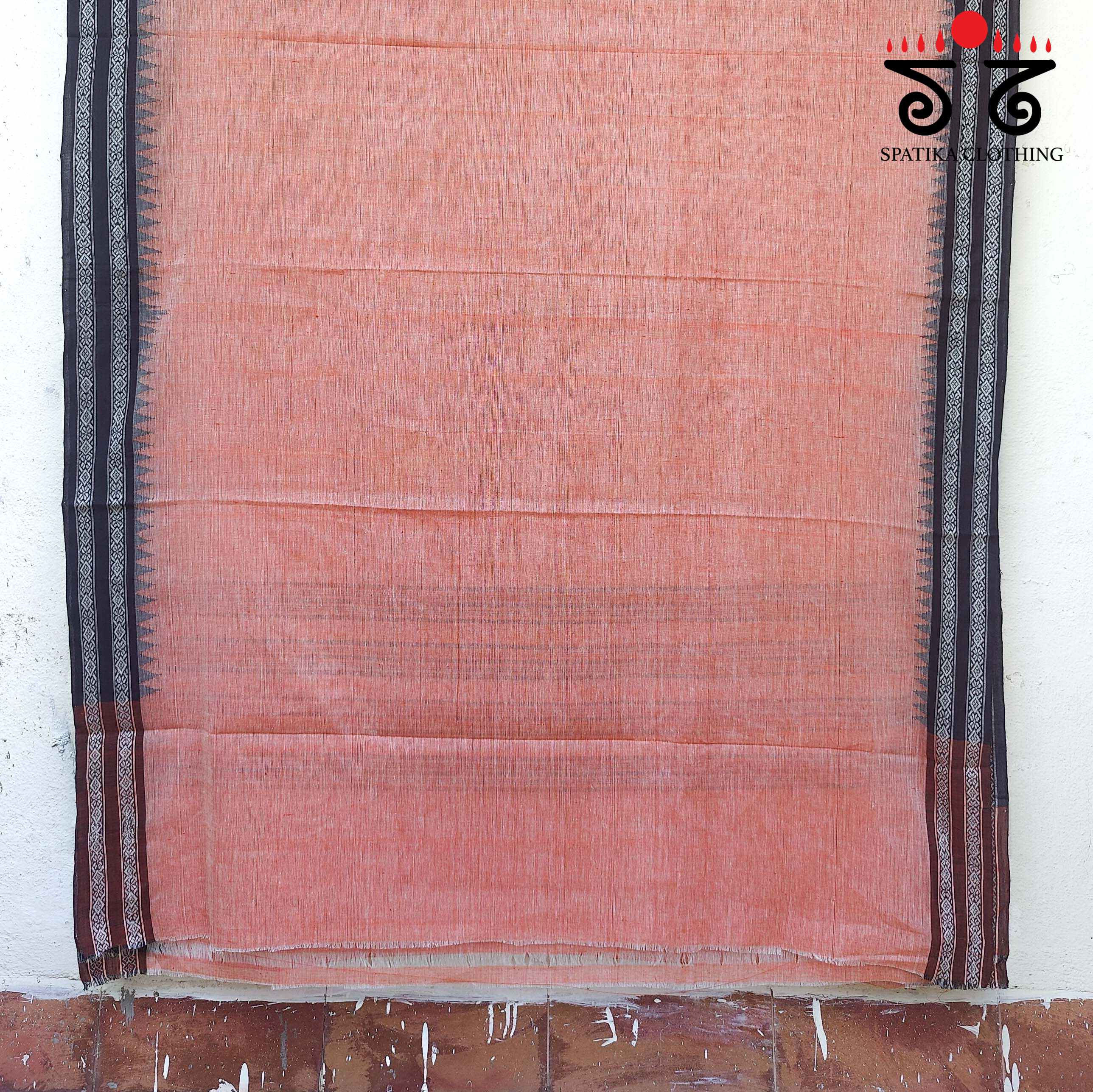 Ponduru Handspun Cotton Saree - Ajrak Blouse