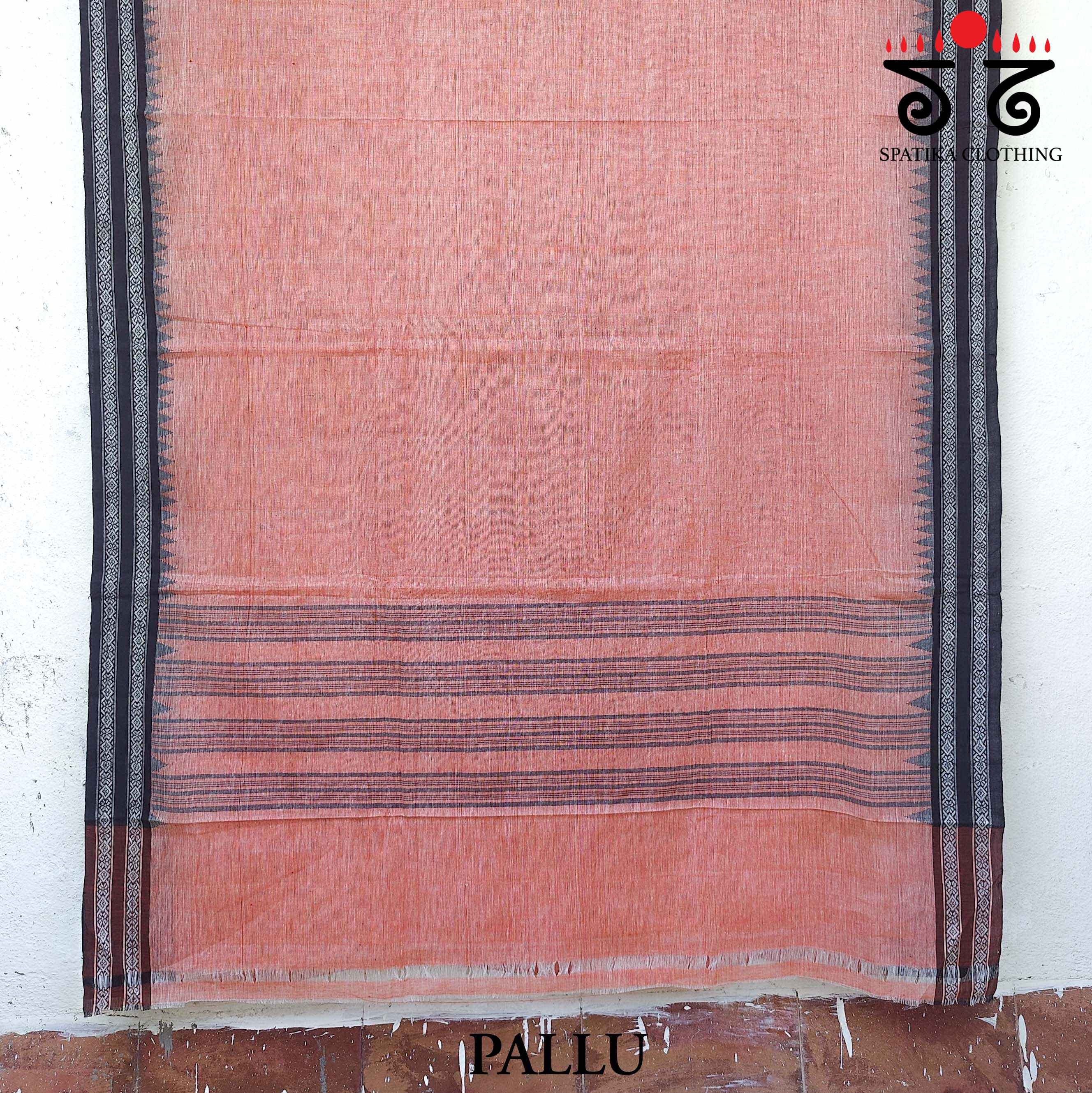 Ponduru Handspun Cotton Saree - Ajrak Blouse