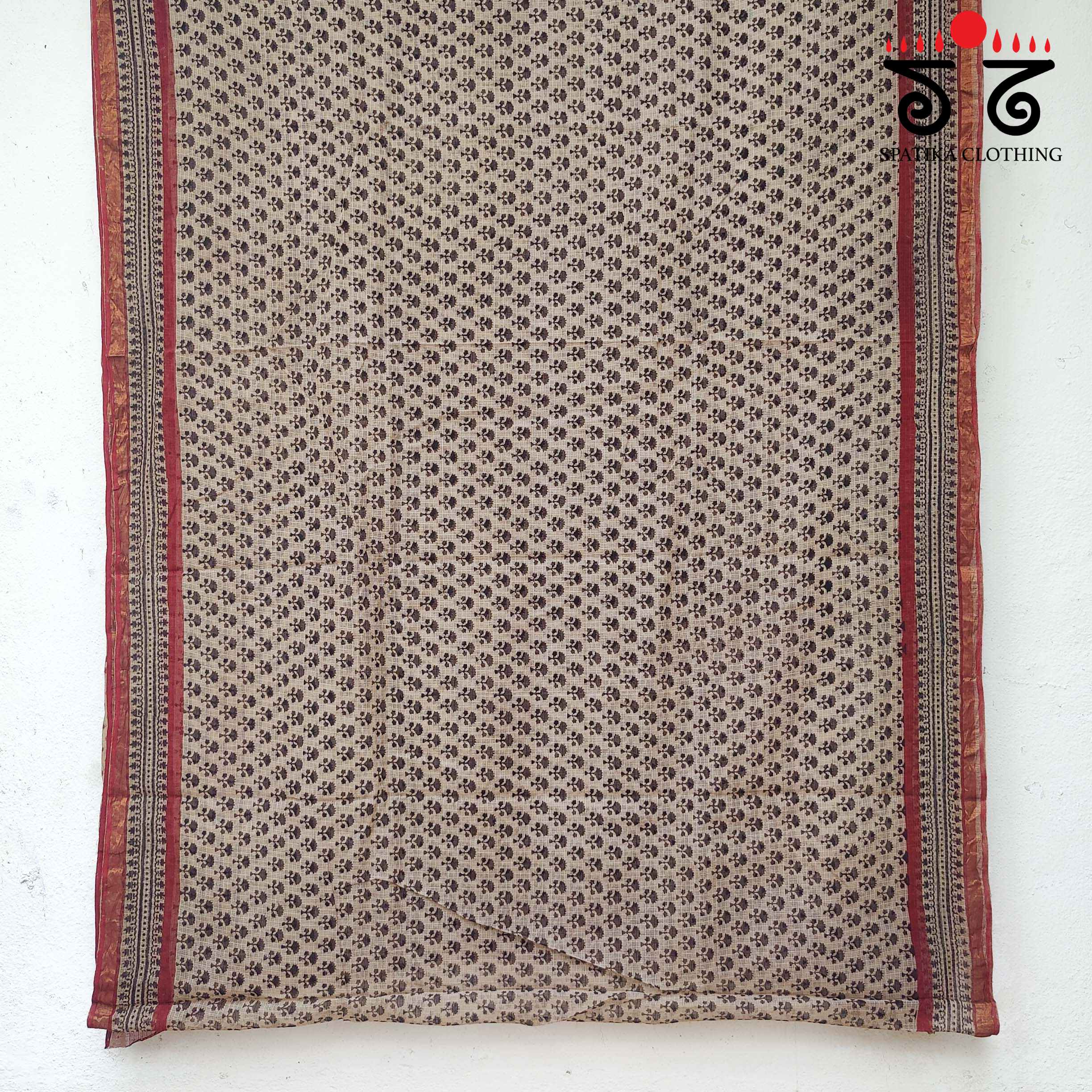 Handblock Print on Kota Cotton Saree