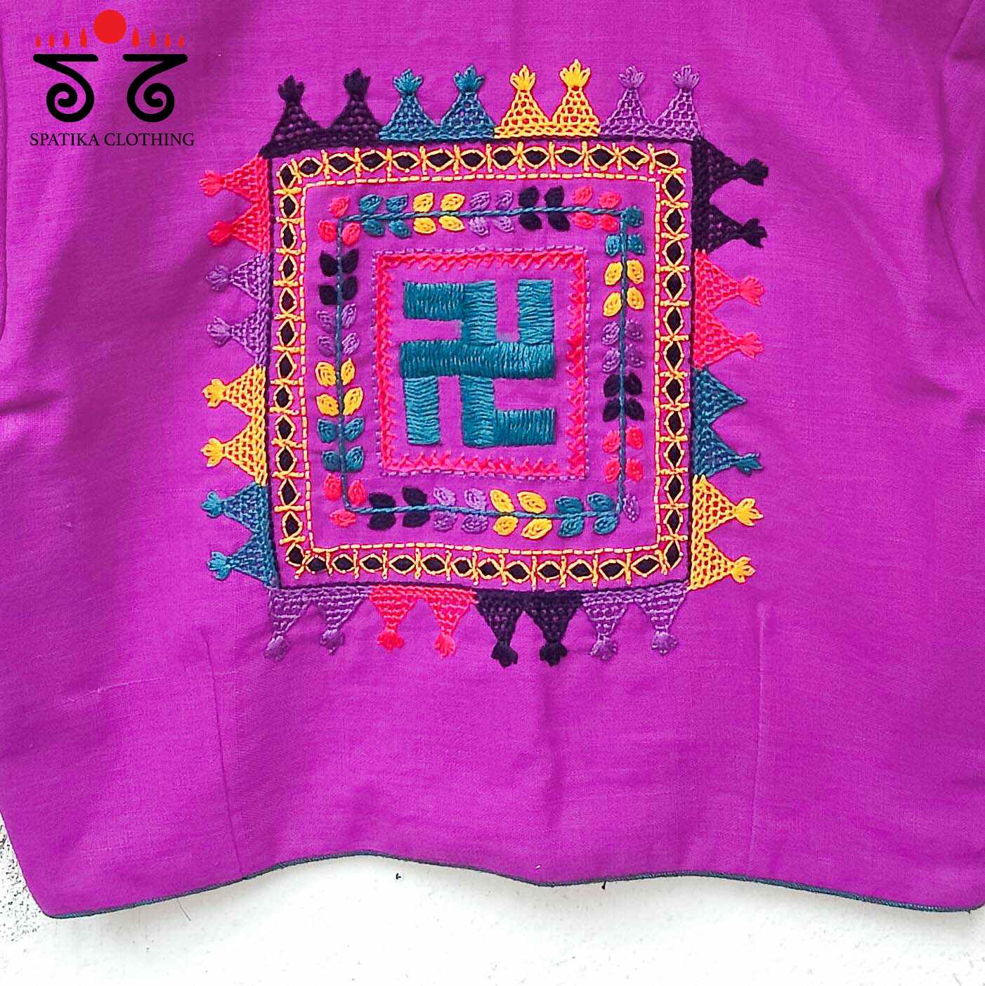 The Lambani Blouse - Majenta!