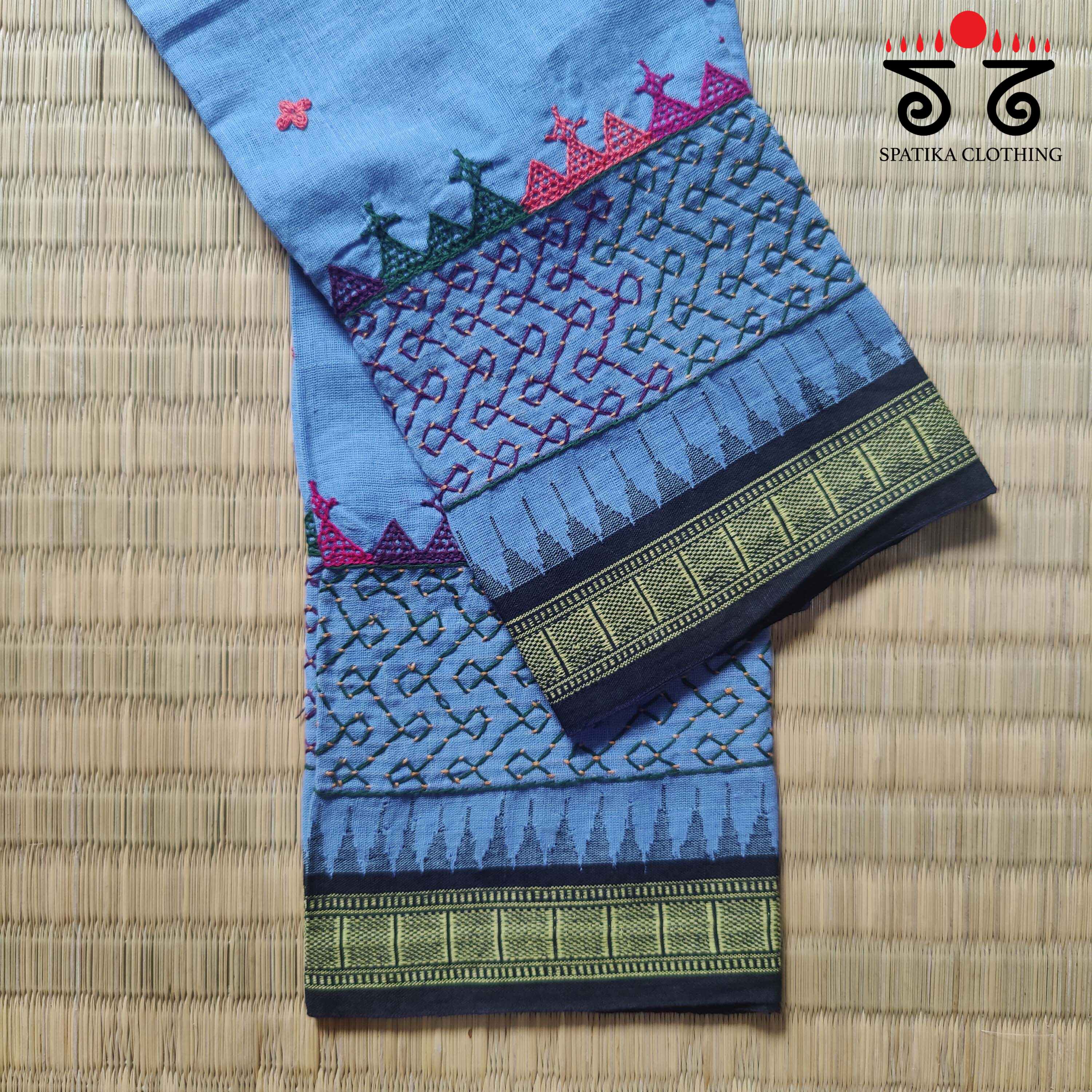 Lambani Hand-embroidered Blouse Fabric